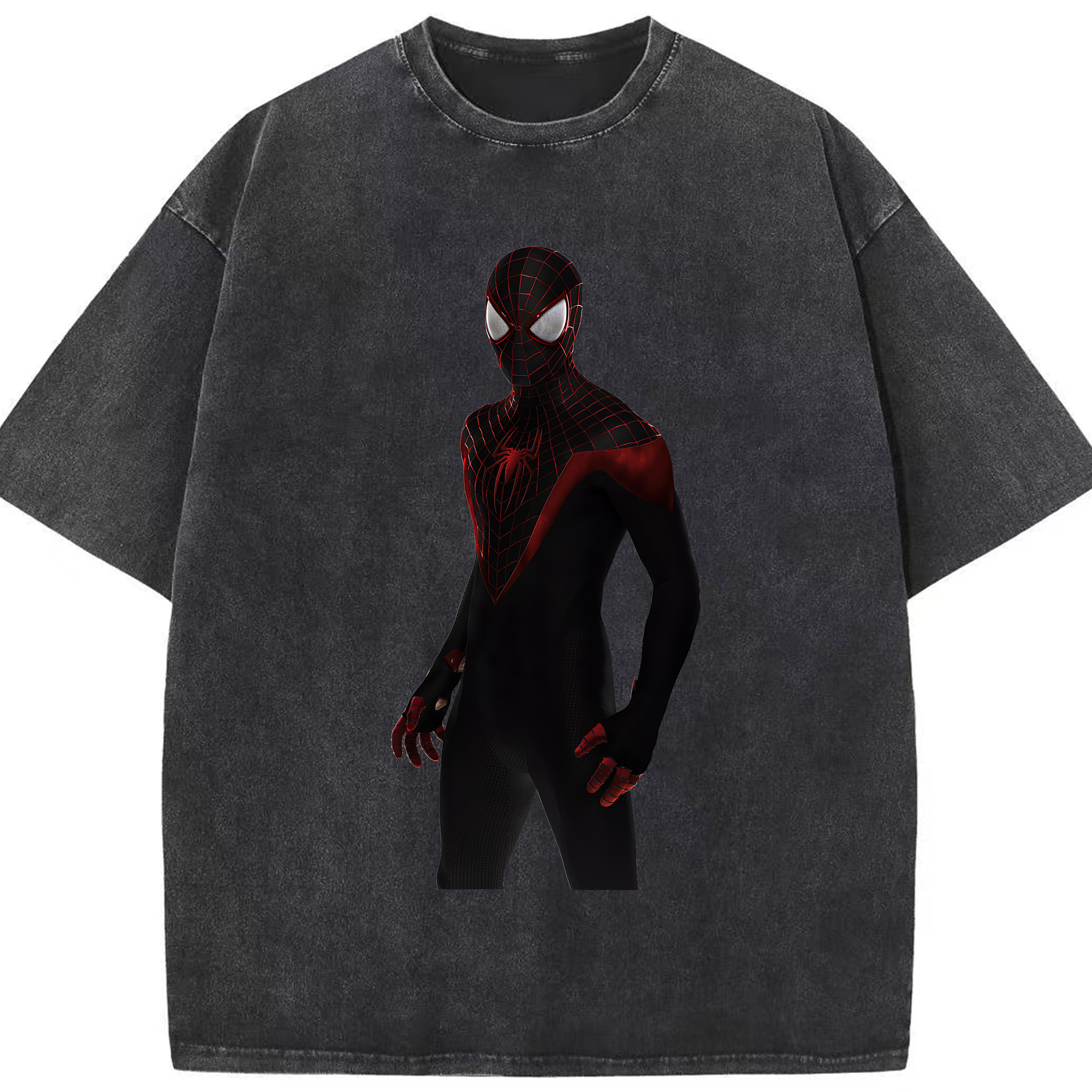 （画像用） Spider Man スパイダーマン 綿100% ヴィンテージ風 半袖Tシャツ（フロントプリント）