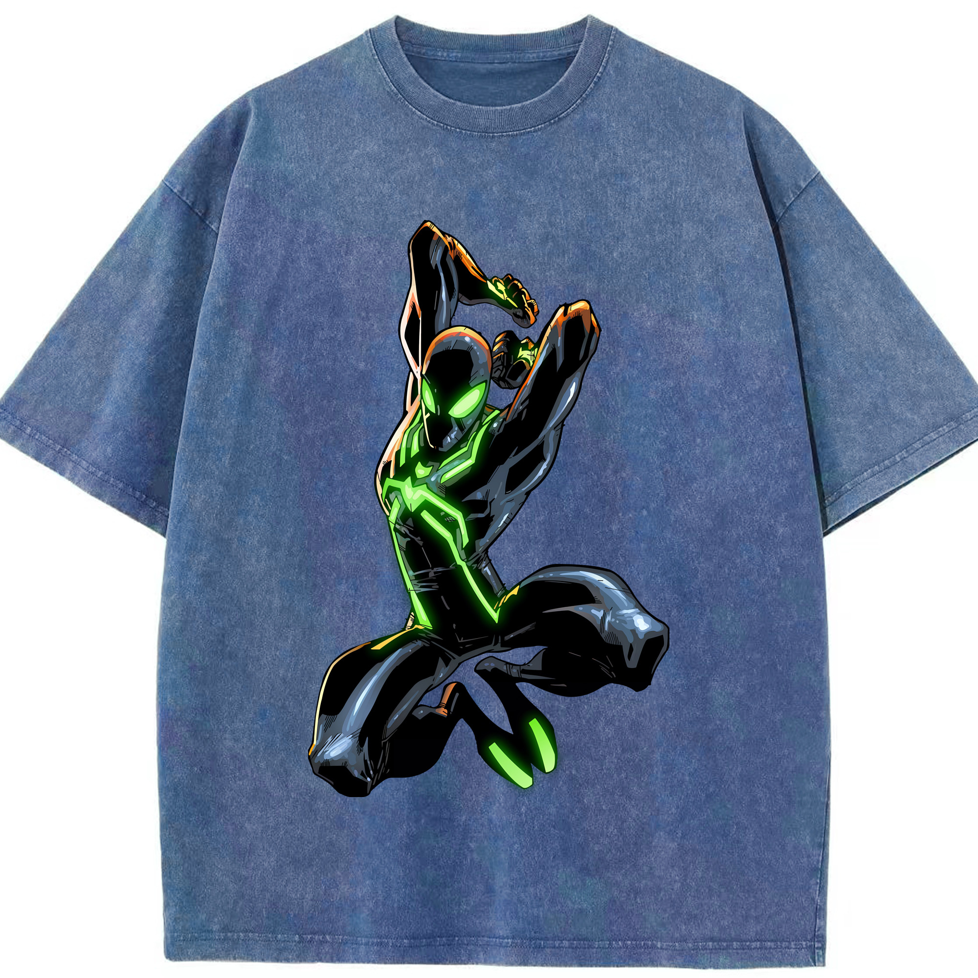 （画像用） Spider Man スパイダーマン 綿100% ヴィンテージ風 半袖Tシャツ（フロントプリント）