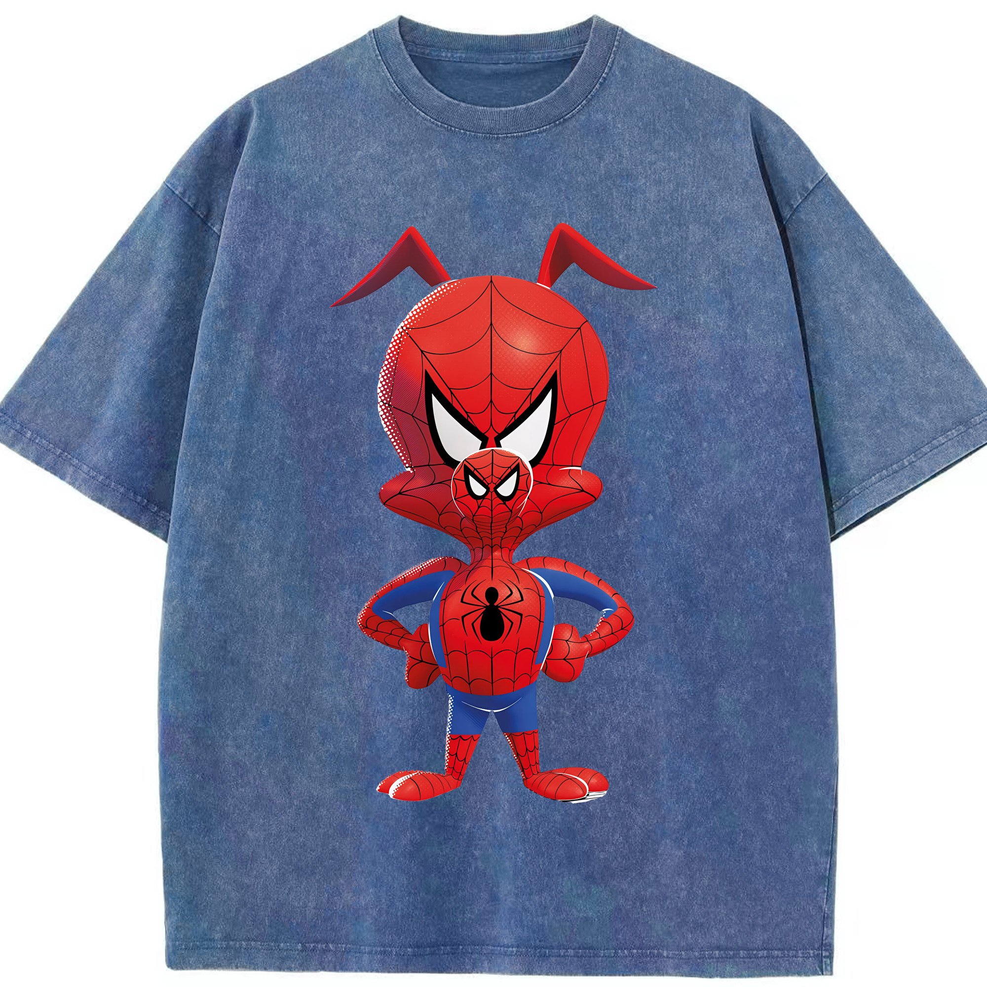 （画像用） Spider Man スパイダーマン 綿100% ヴィンテージ風 半袖Tシャツ（フロントプリント）