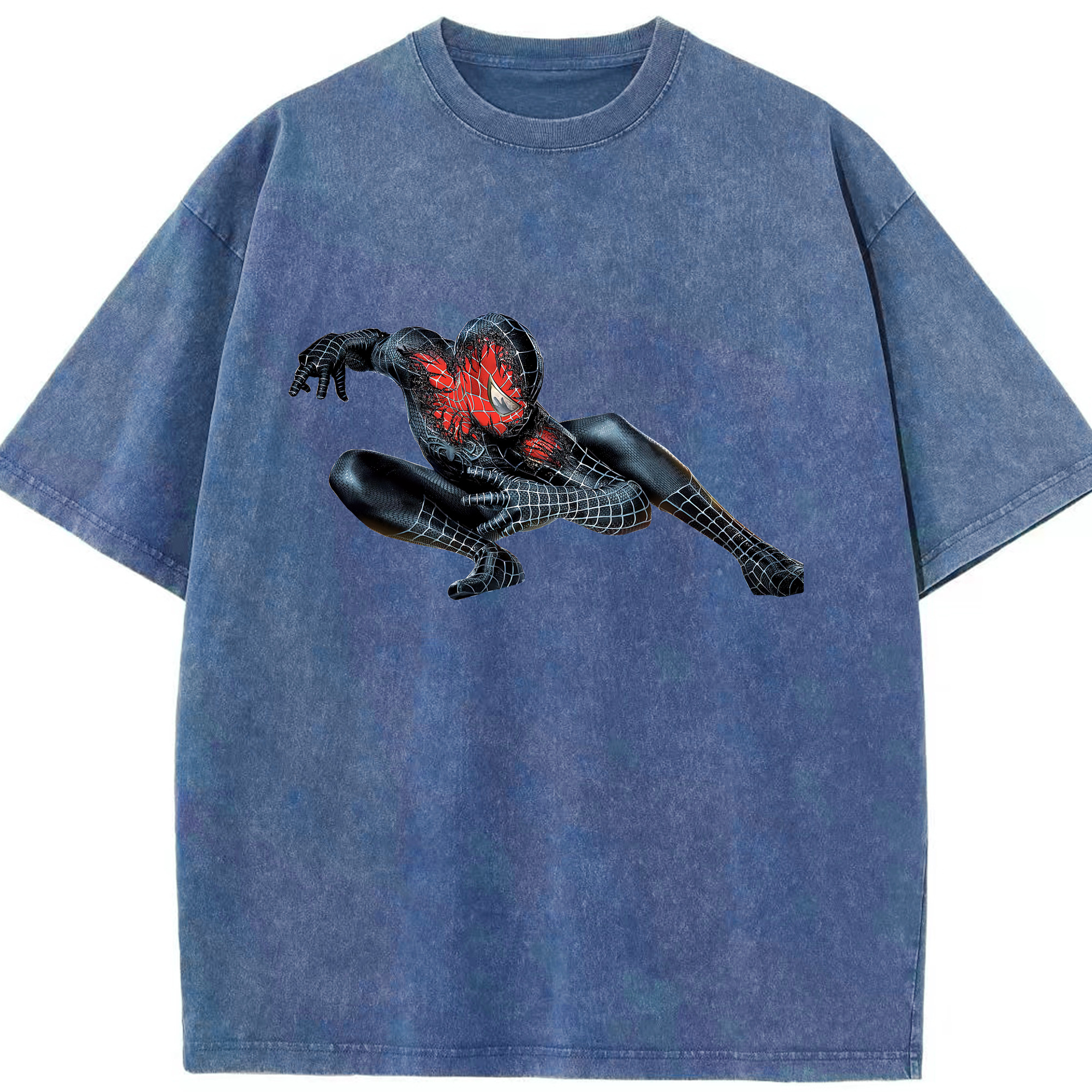 （画像用） Spider Man スパイダーマン 綿100% ヴィンテージ風 半袖Tシャツ（フロントプリント）