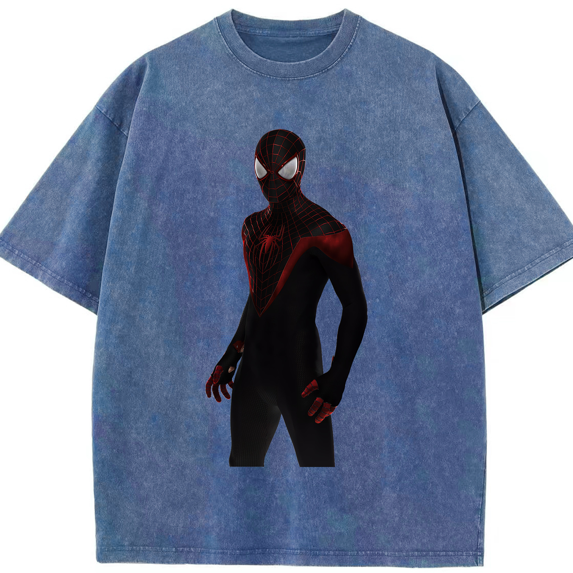 （画像用） Spider Man スパイダーマン 綿100% ヴィンテージ風 半袖Tシャツ（フロントプリント）