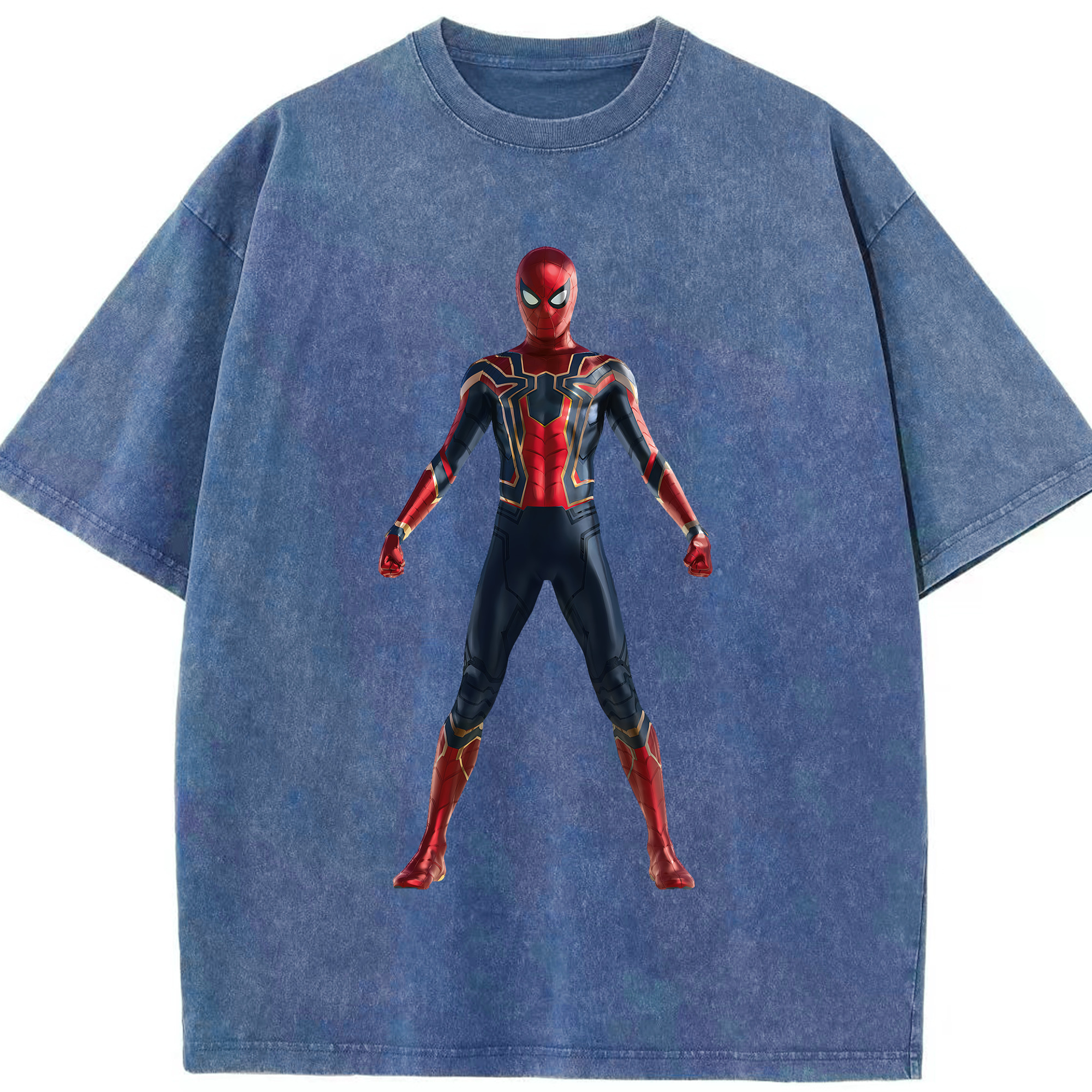 （画像用） Spider Man スパイダーマン 綿100% ヴィンテージ風 半袖Tシャツ（フロントプリント）