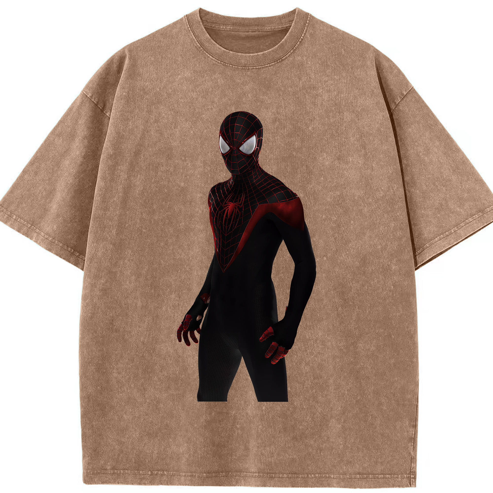 （画像用） Spider Man スパイダーマン 綿100% ヴィンテージ風 半袖Tシャツ（フロントプリント）