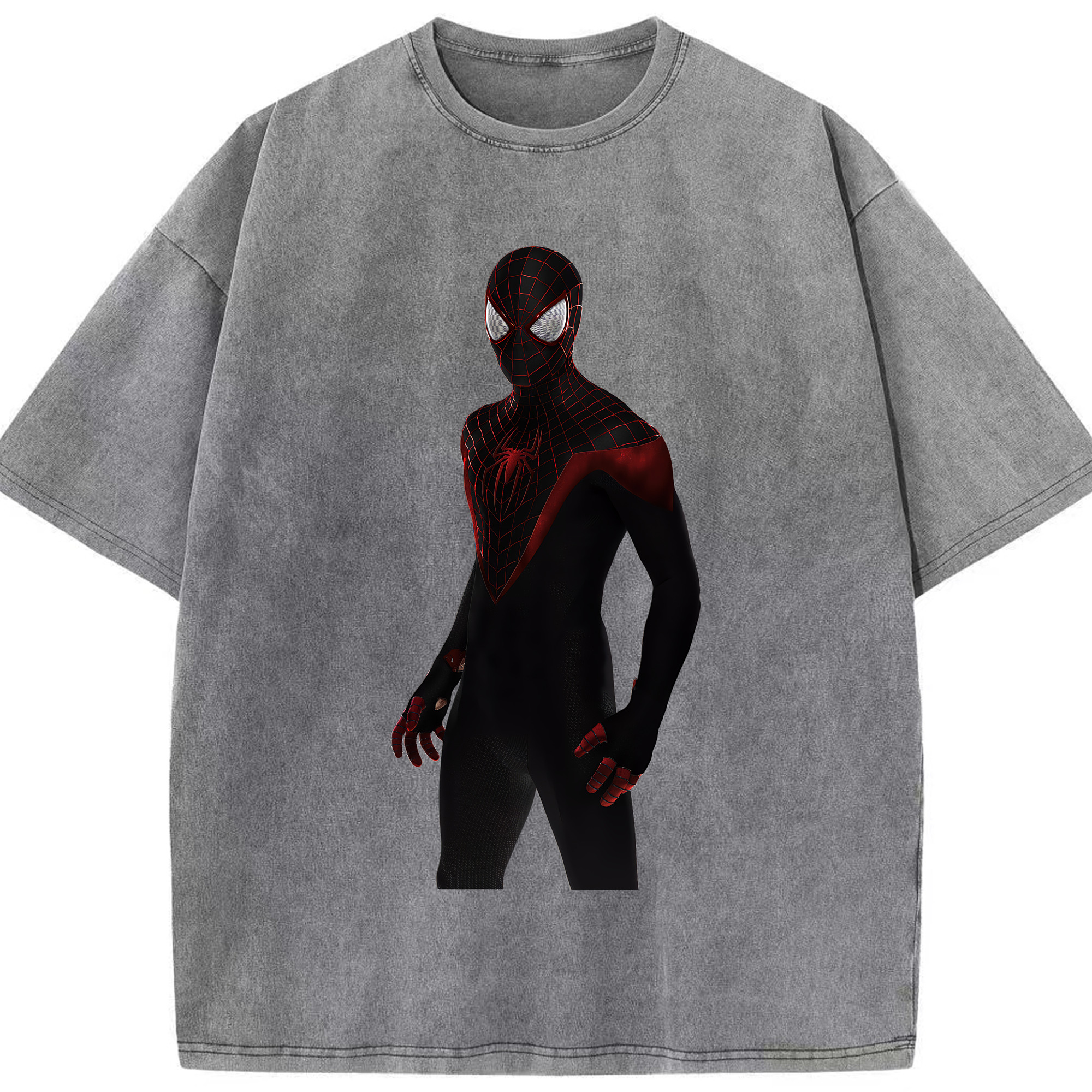（画像用） Spider Man スパイダーマン 綿100% ヴィンテージ風 半袖Tシャツ（フロントプリント）