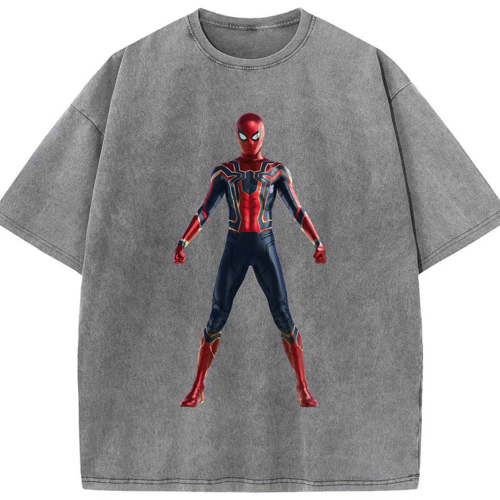 （画像用） Spider Man スパイダーマン 綿100% ヴィンテージ風 半袖Tシャツ（フロントプリント）