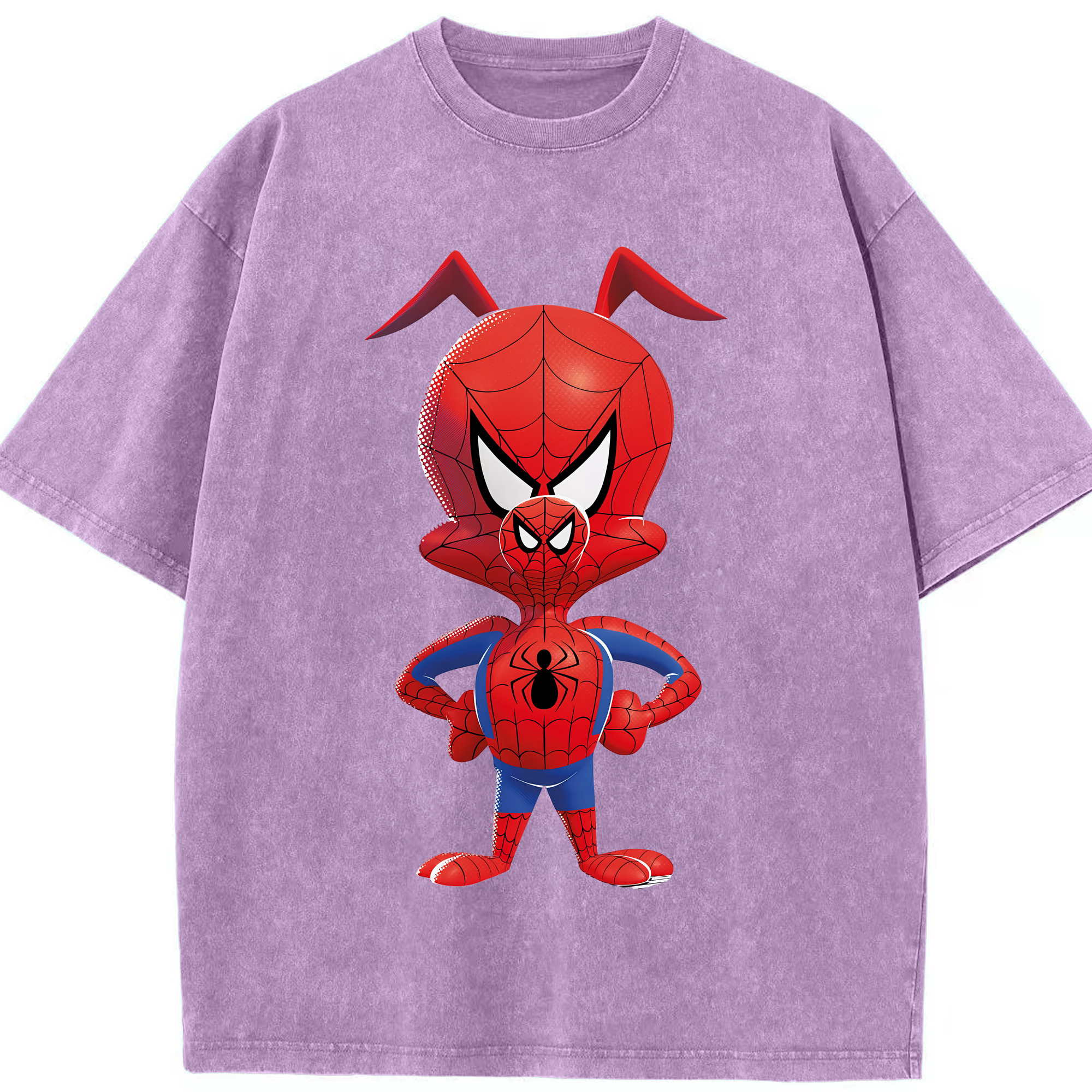 （画像用） Spider Man スパイダーマン 綿100% ヴィンテージ風 半袖Tシャツ（フロントプリント）