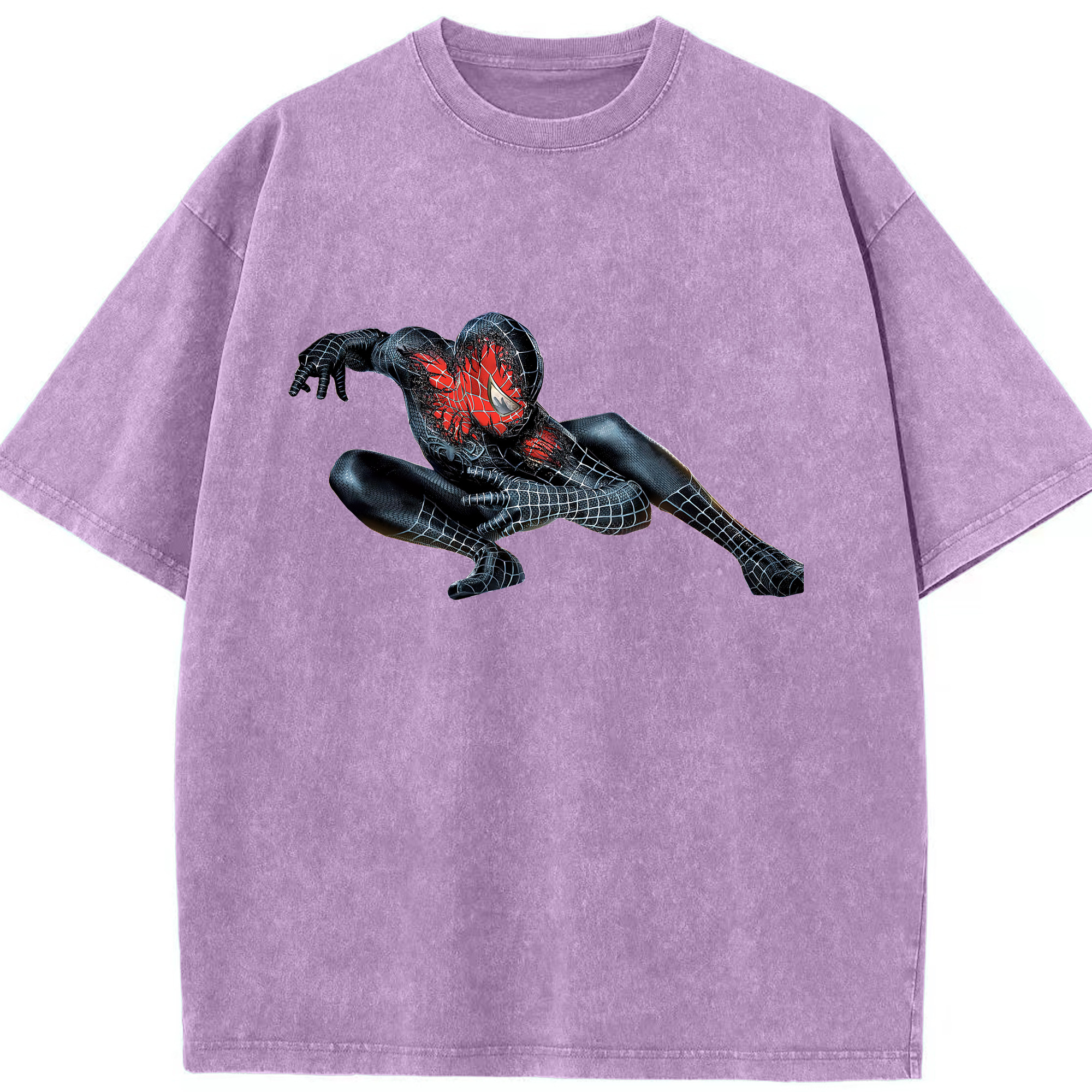 （画像用） Spider Man スパイダーマン 綿100% ヴィンテージ風 半袖Tシャツ（フロントプリント）