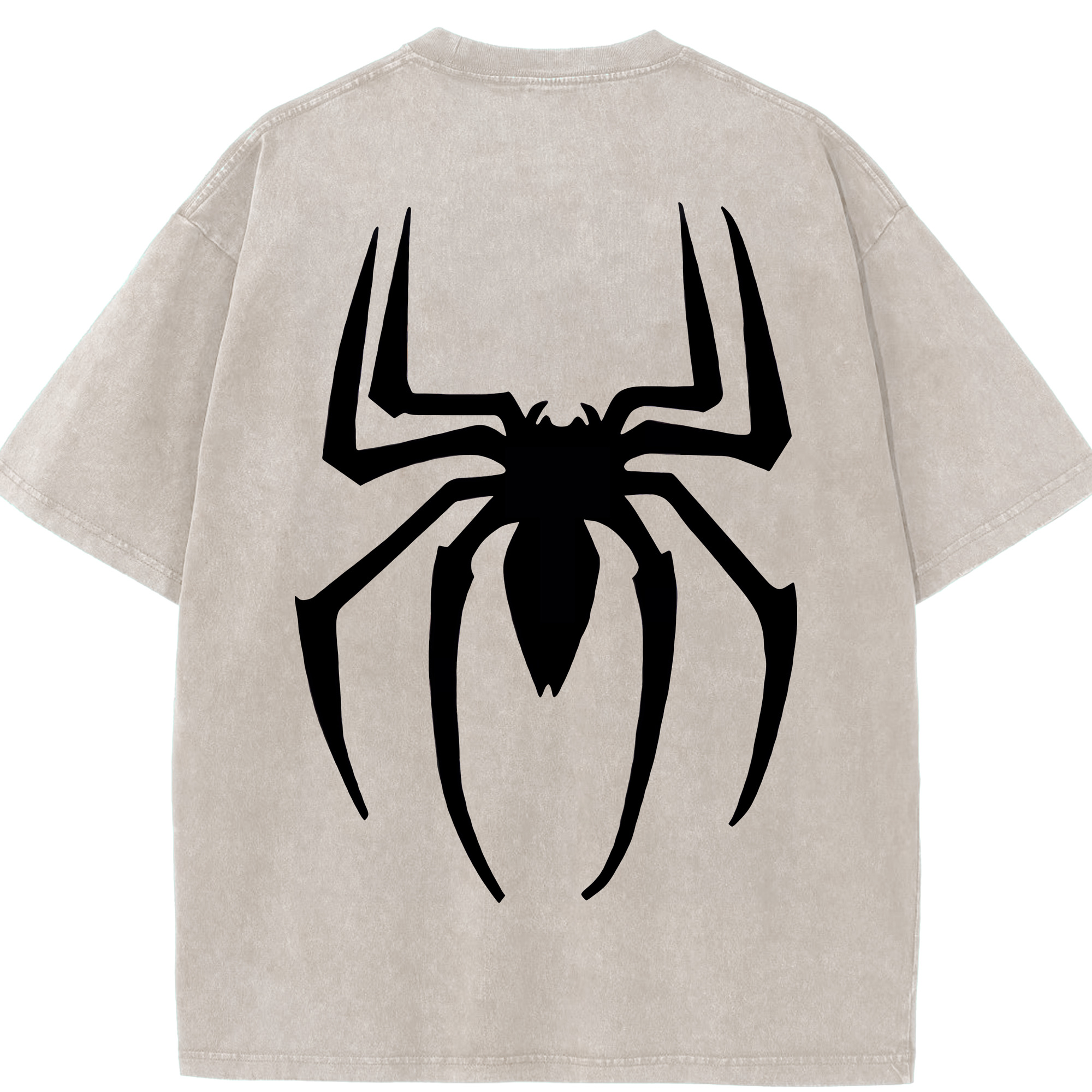 （画像用） Spider Man スパイダーマン 綿100% ヴィンテージ風 半袖Tシャツ（背面プリント）