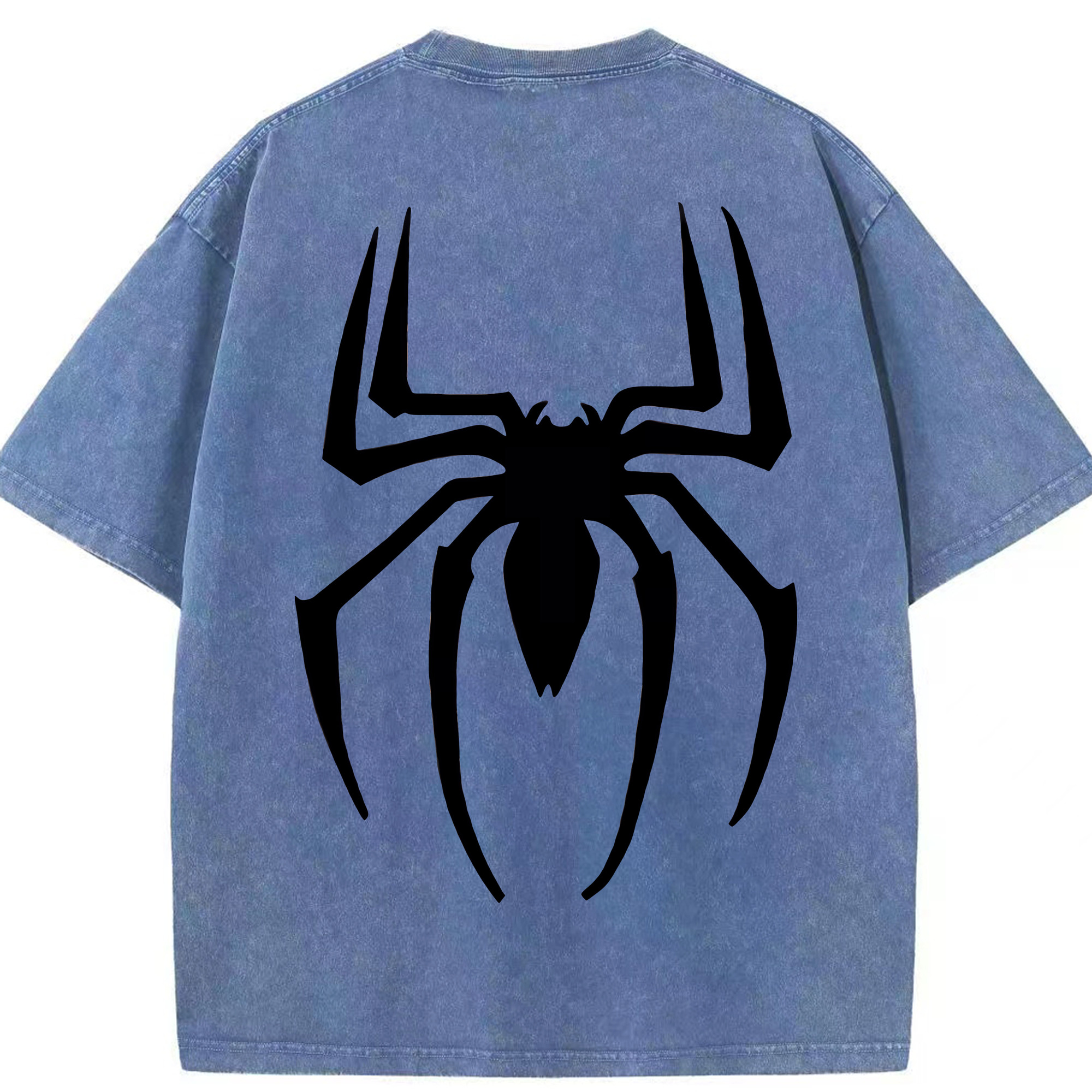 （画像用） Spider Man スパイダーマン 綿100% ヴィンテージ風 半袖Tシャツ（背面プリント）