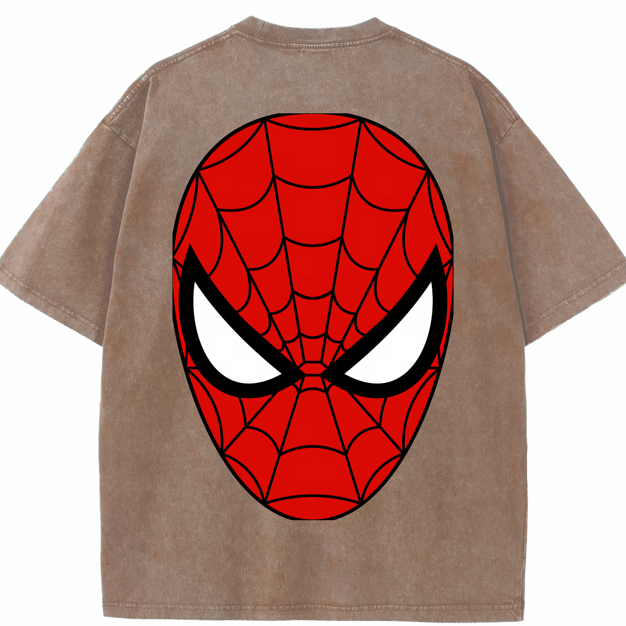 （画像用） Spider Man スパイダーマン 綿100% ヴィンテージ風 半袖Tシャツ（背面プリント）