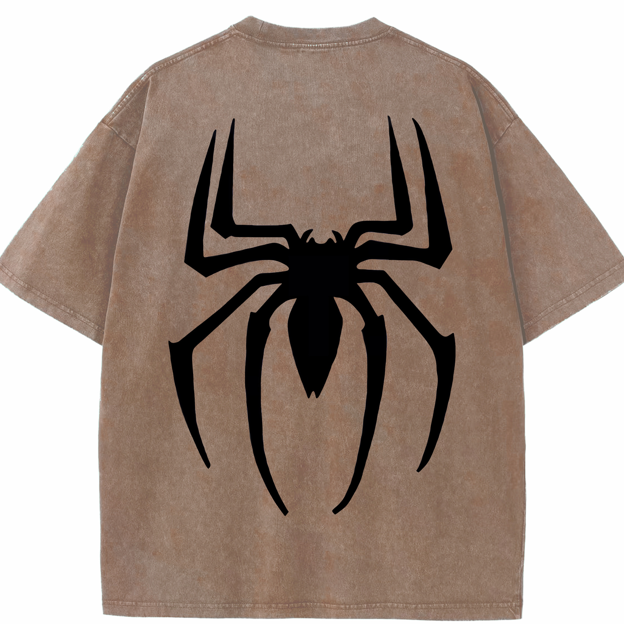 （画像用） Spider Man スパイダーマン 綿100% ヴィンテージ風 半袖Tシャツ（背面プリント）