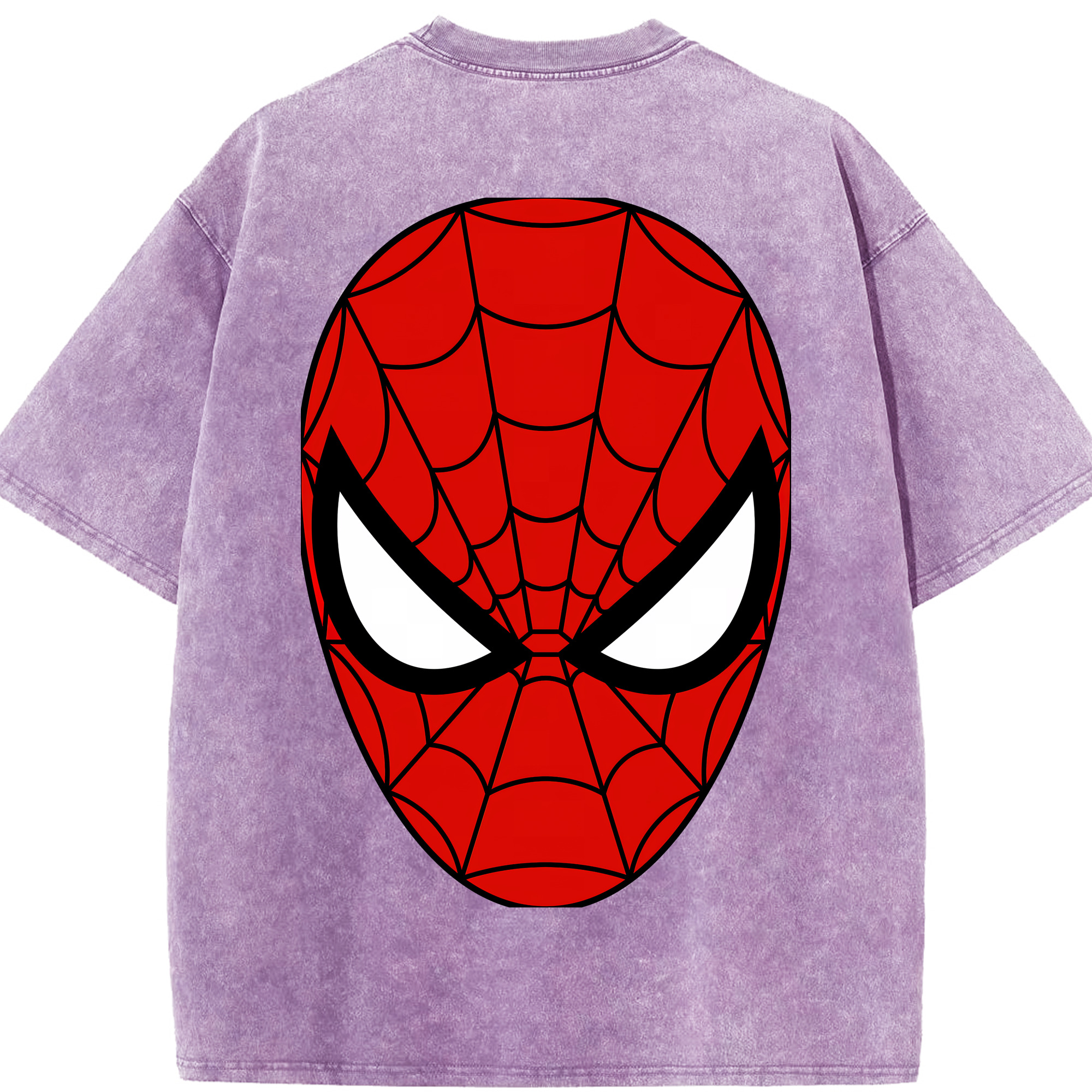 （画像用） Spider Man スパイダーマン 綿100% ヴィンテージ風 半袖Tシャツ（背面プリント）