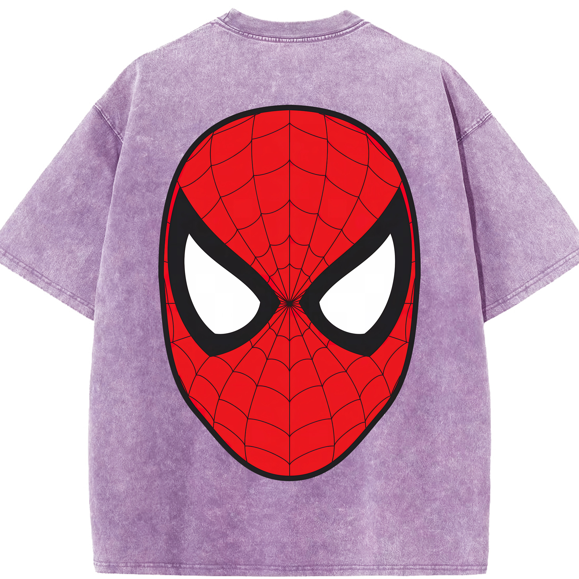 （画像用） Spider Man スパイダーマン 綿100% ヴィンテージ風 半袖Tシャツ（背面プリント）