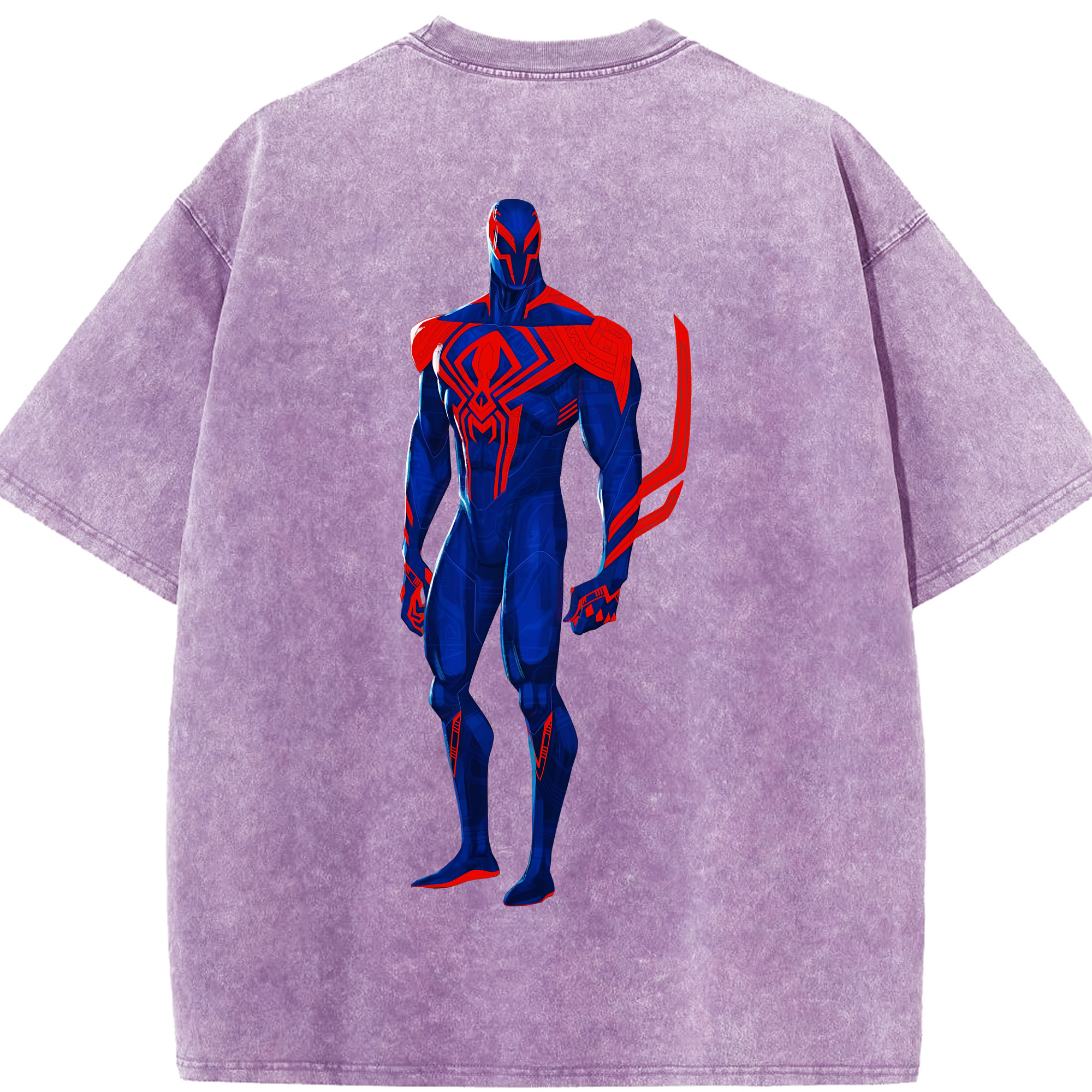 （画像用） Spider Man スパイダーマン 綿100% ヴィンテージ風 半袖Tシャツ（背面プリント）