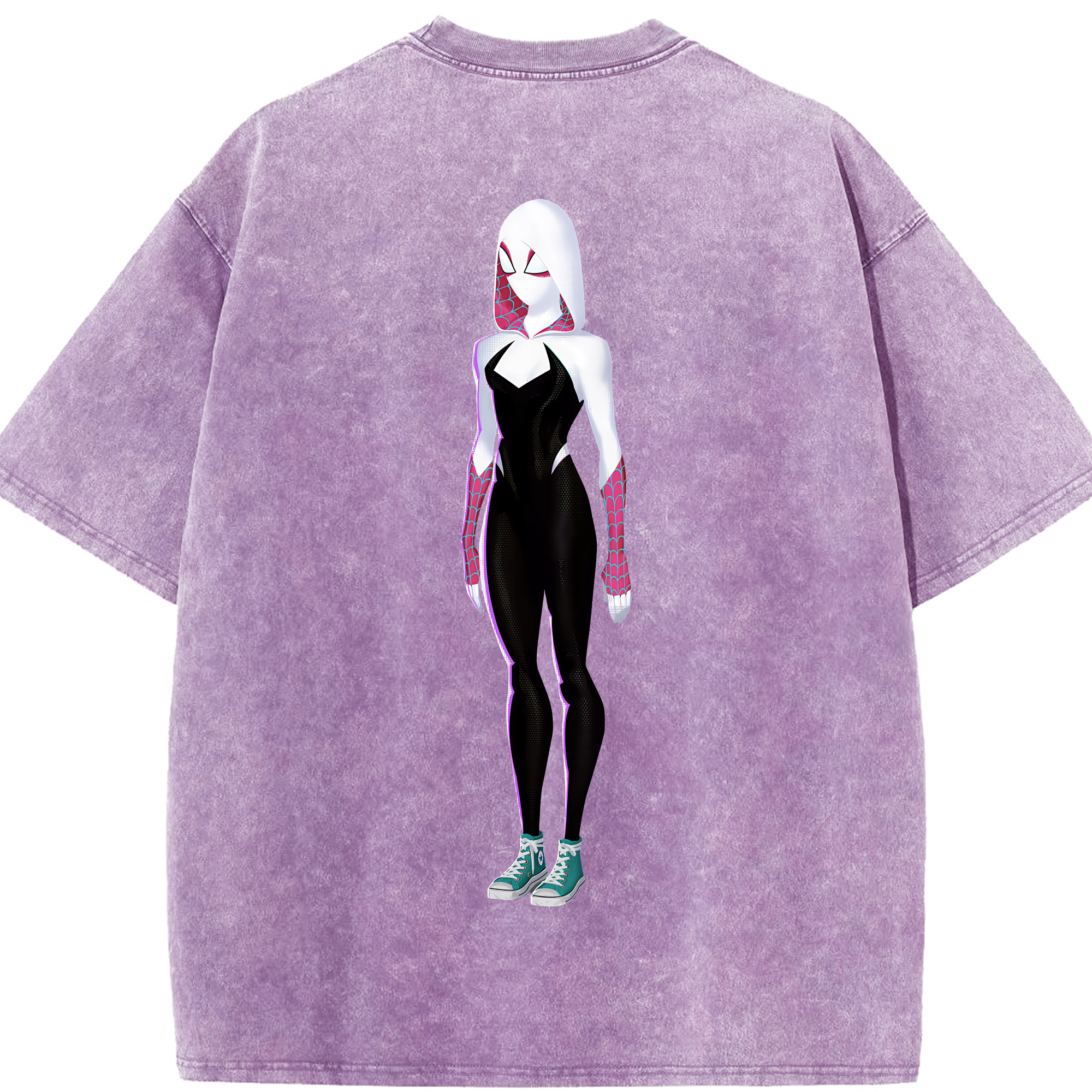 （画像用） Spider Man スパイダーマン 綿100% ヴィンテージ風 半袖Tシャツ（背面プリント）
