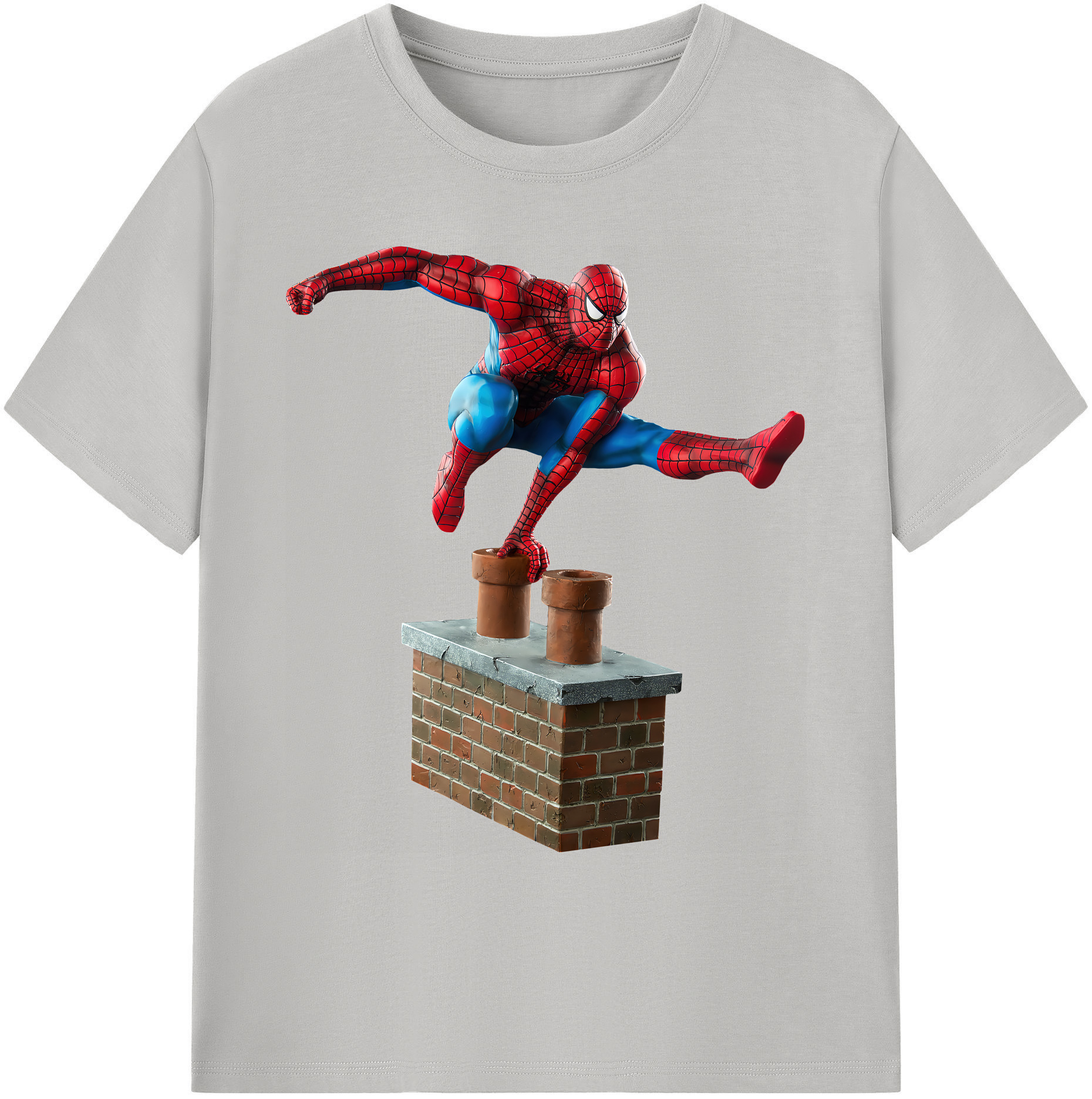 （画像用） Spider Man スパイダーマン 綿100％ メンズ半袖Tシャツ｜肌触りやわらか＆通気性
