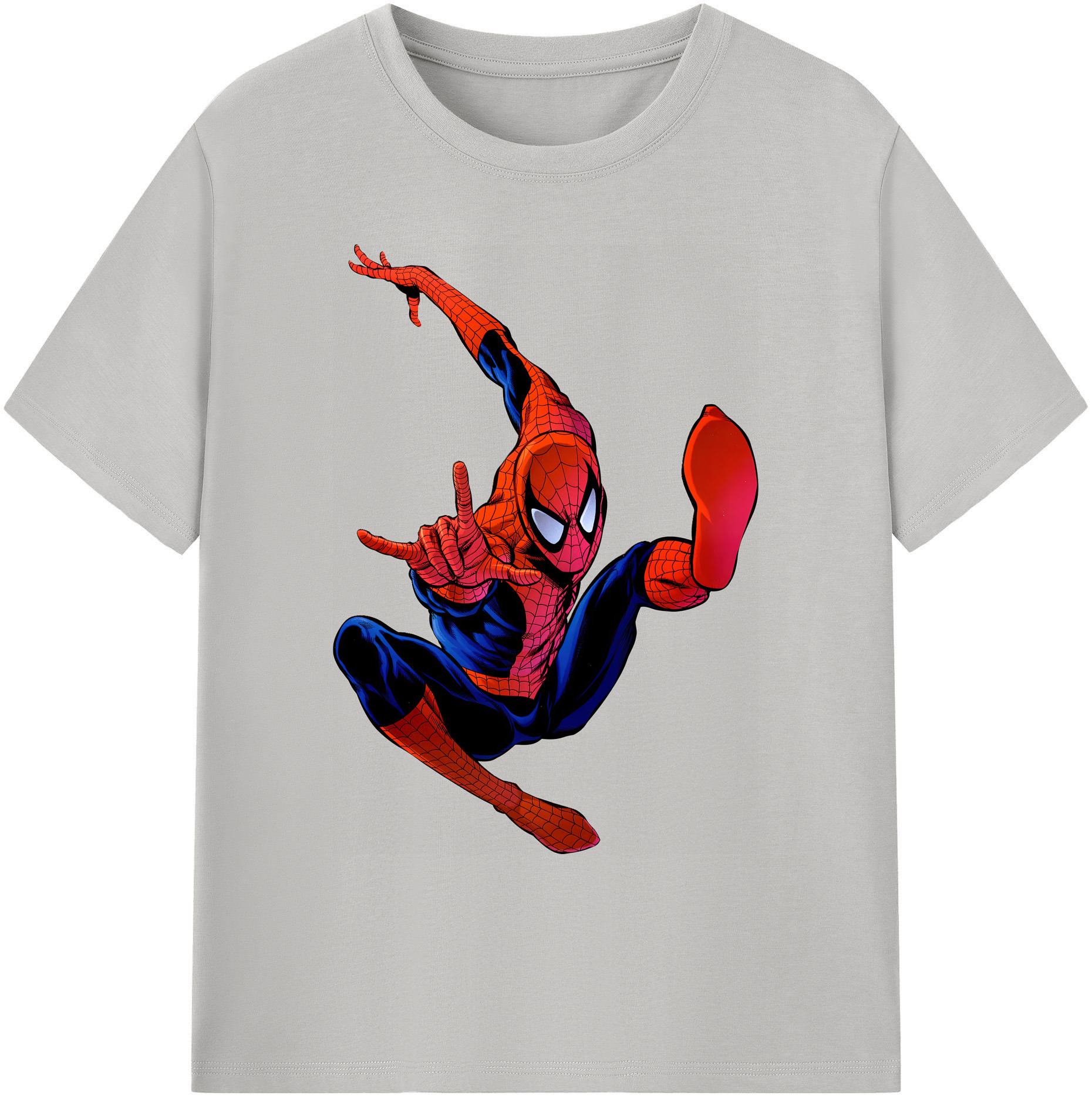 （画像用） Spider Man スパイダーマン 綿100％ メンズ半袖Tシャツ｜肌触りやわらか＆通気性