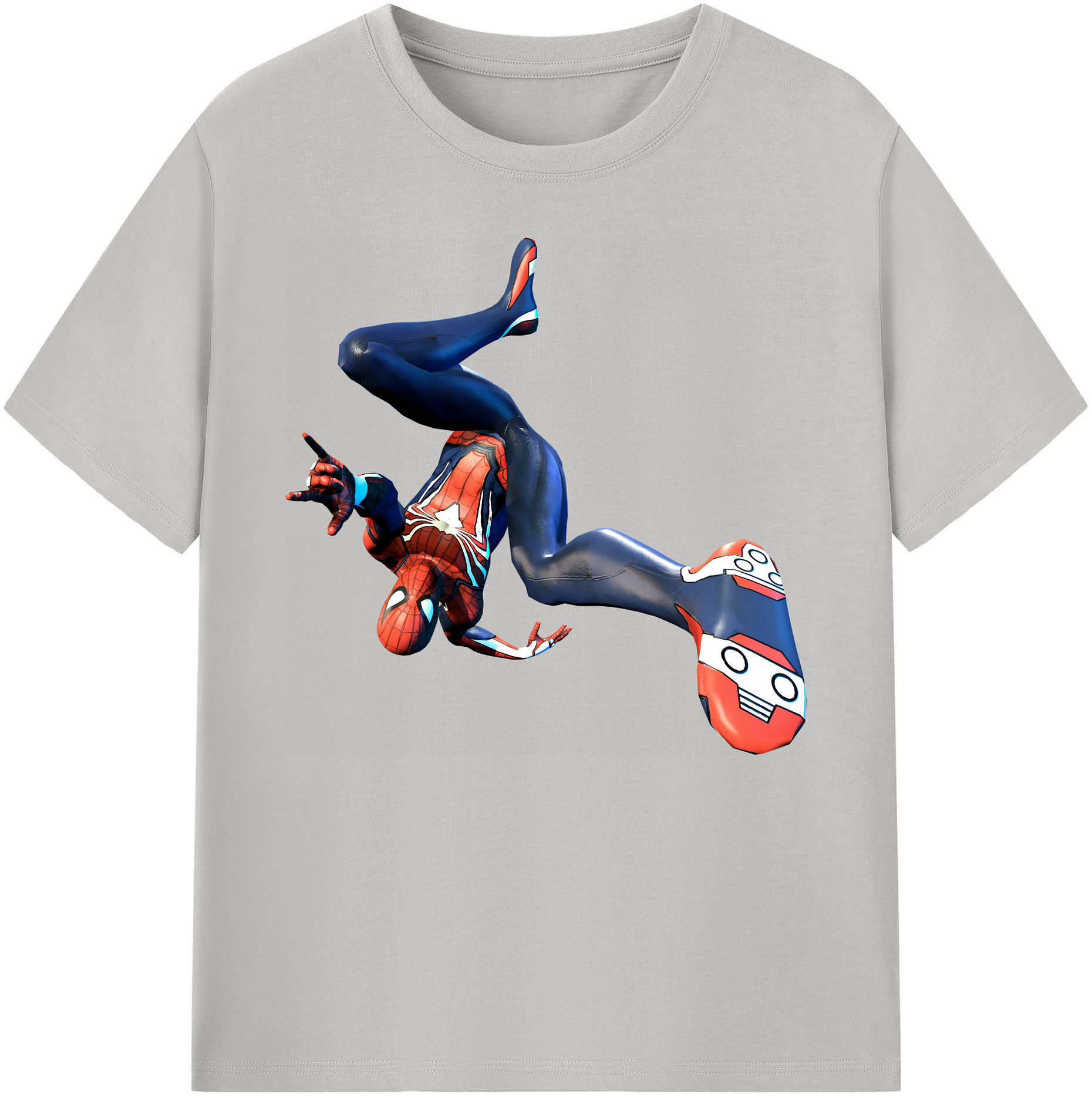 （画像用） Spider Man スパイダーマン 綿100％ メンズ半袖Tシャツ｜肌触りやわらか＆通気性