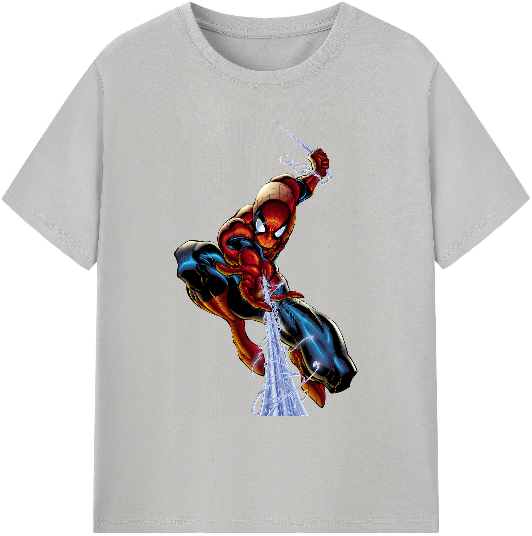 （画像用） Spider Man スパイダーマン 綿100％ メンズ半袖Tシャツ｜肌触りやわらか＆通気性