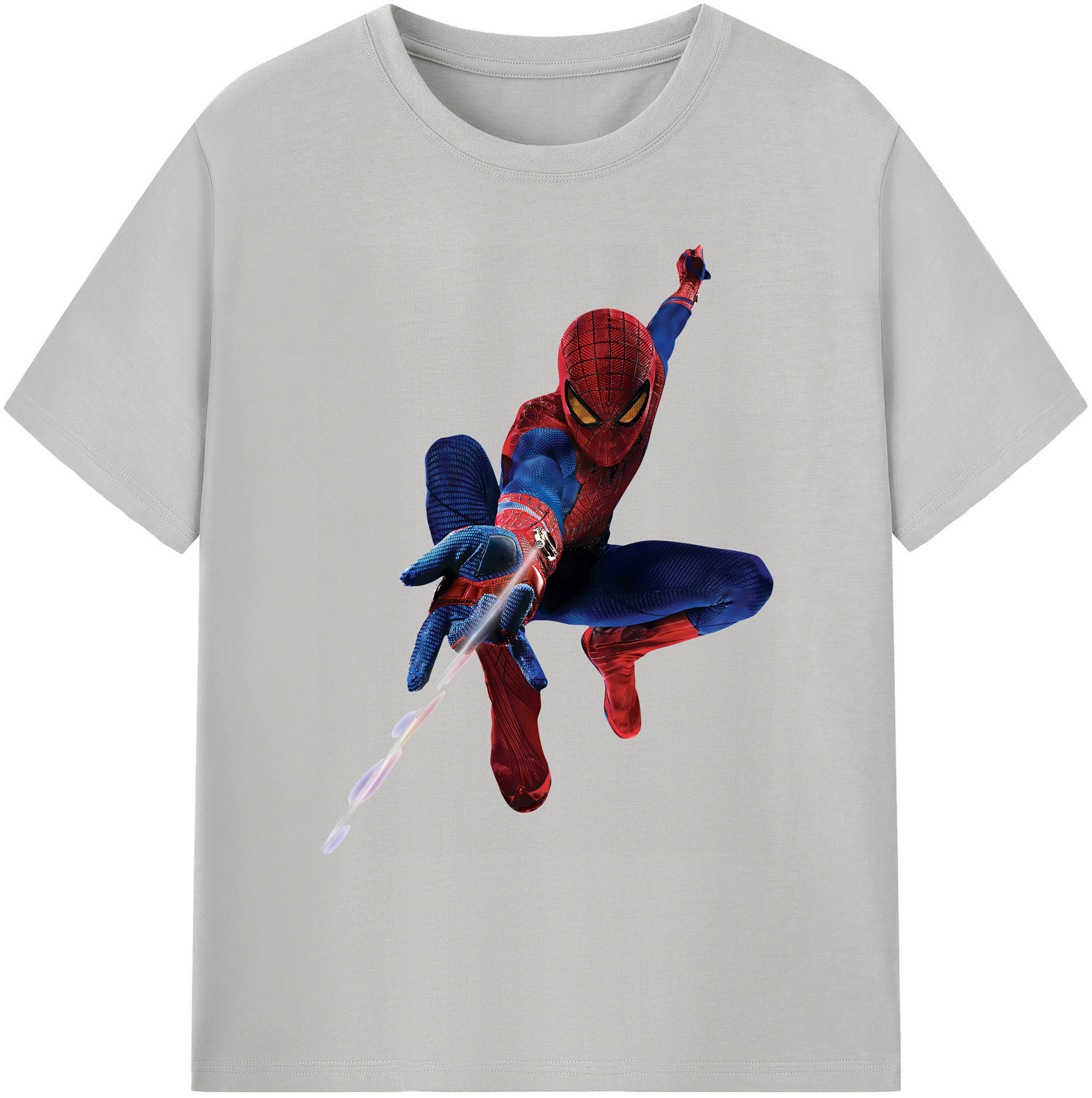 （画像用） Spider Man スパイダーマン 綿100％ メンズ半袖Tシャツ｜肌触りやわらか＆通気性