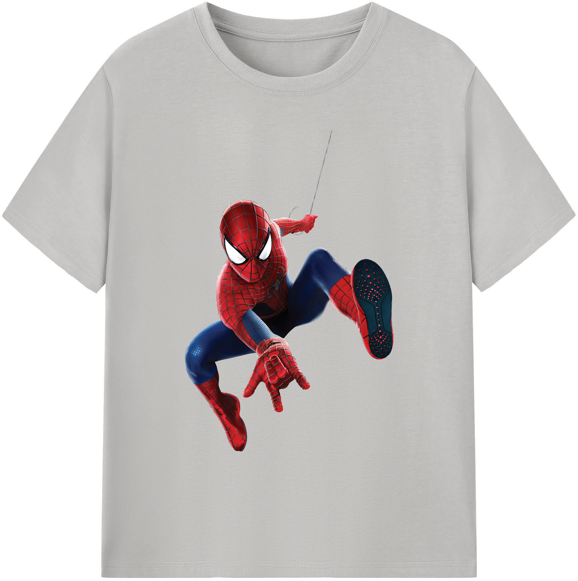 （画像用） Spider Man スパイダーマン 綿100％ メンズ半袖Tシャツ｜肌触りやわらか＆通気性
