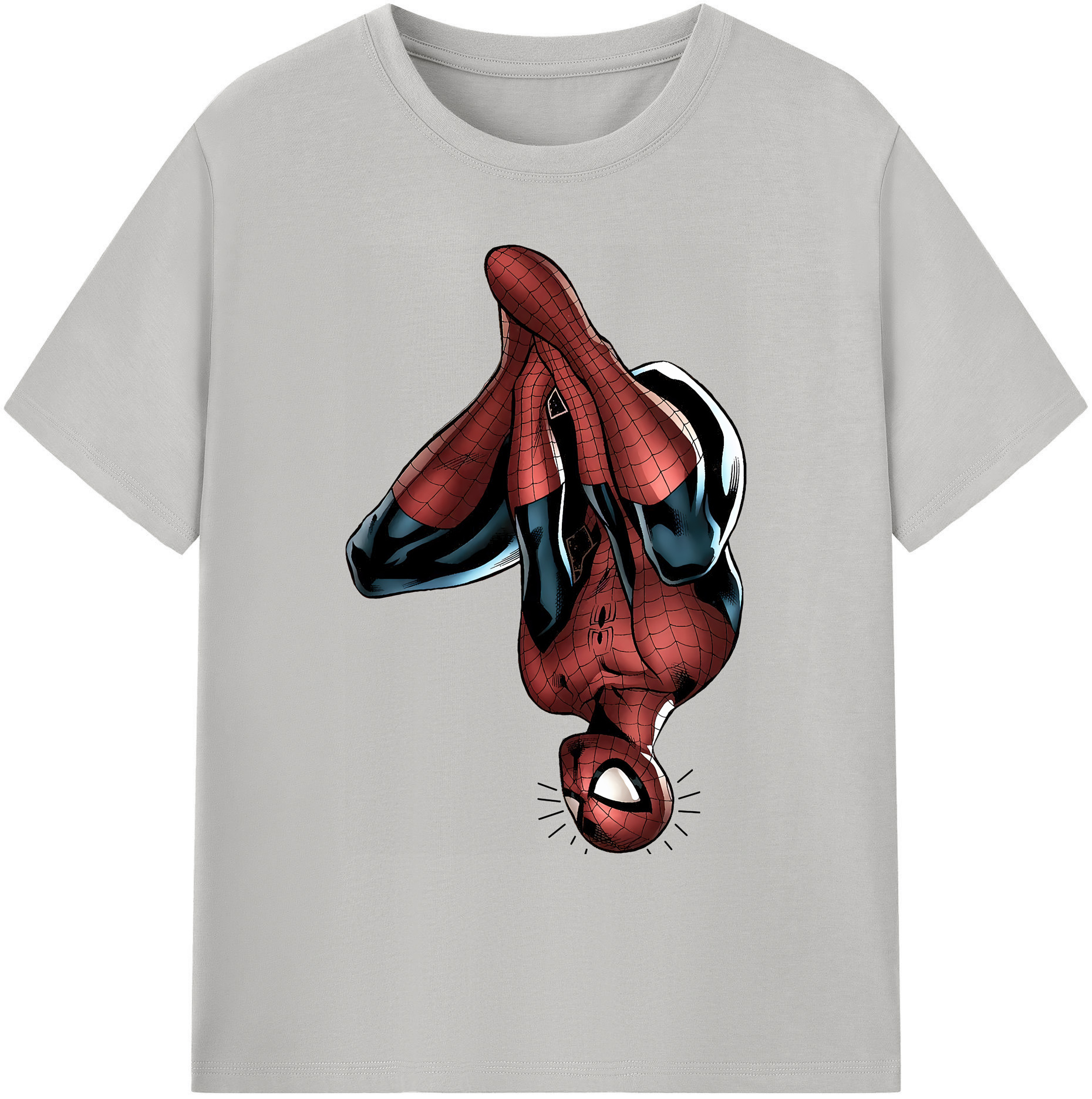 （画像用） Spider Man スパイダーマン 綿100％ メンズ半袖Tシャツ｜肌触りやわらか＆通気性