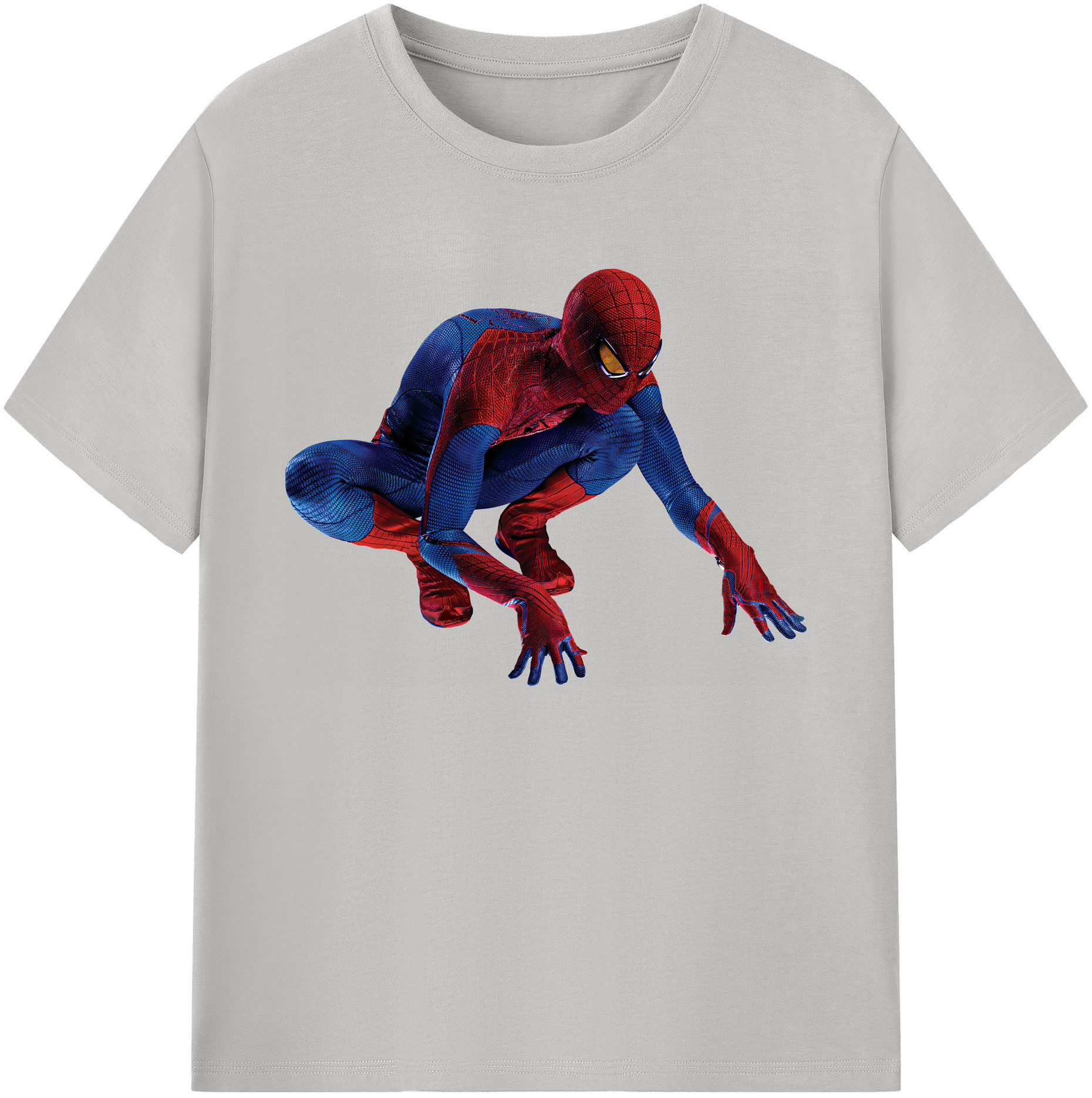 （画像用） Spider Man スパイダーマン 綿100％ メンズ半袖Tシャツ｜肌触りやわらか＆通気性