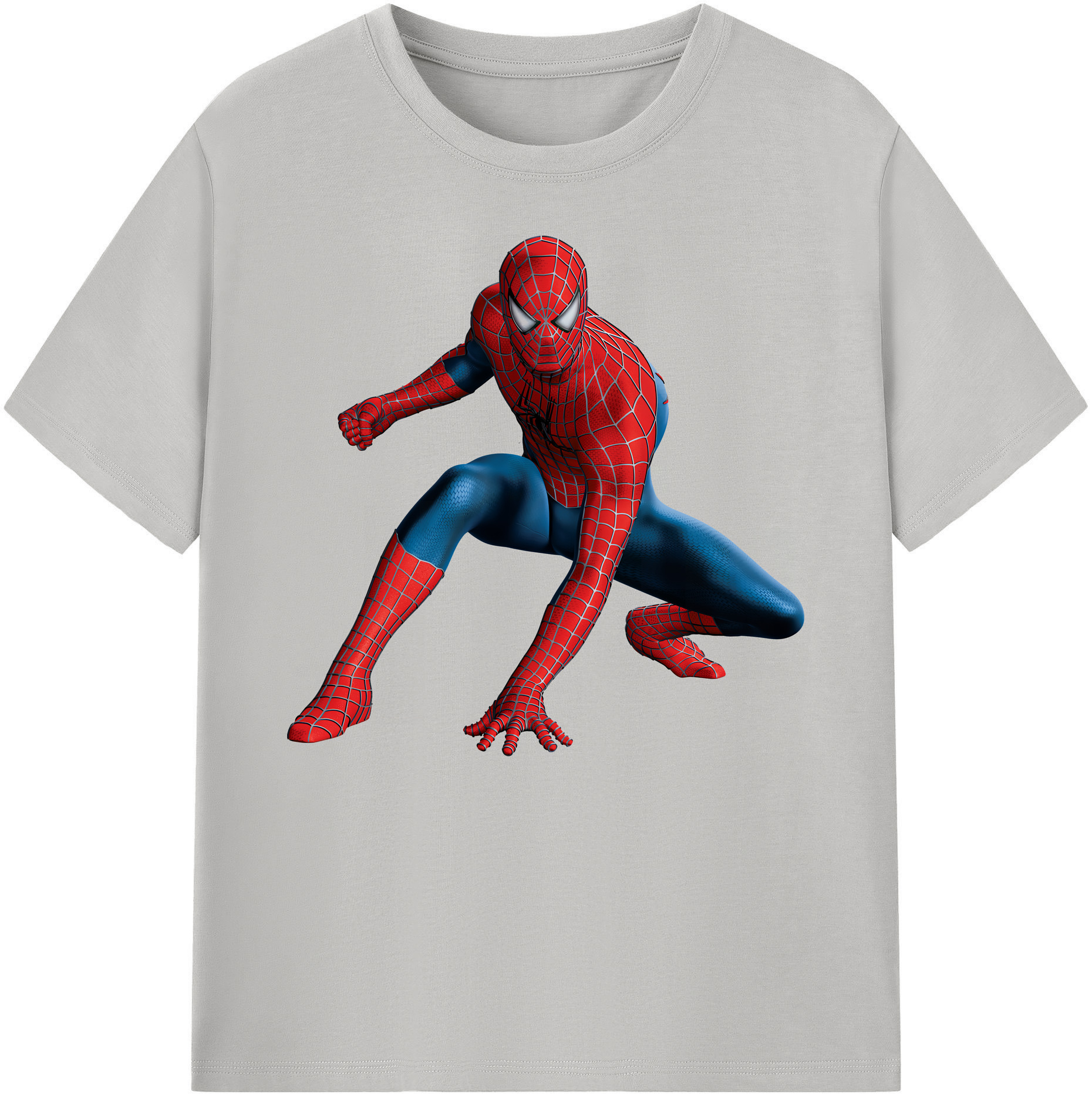 （画像用） Spider Man スパイダーマン 綿100％ メンズ半袖Tシャツ｜肌触りやわらか＆通気性