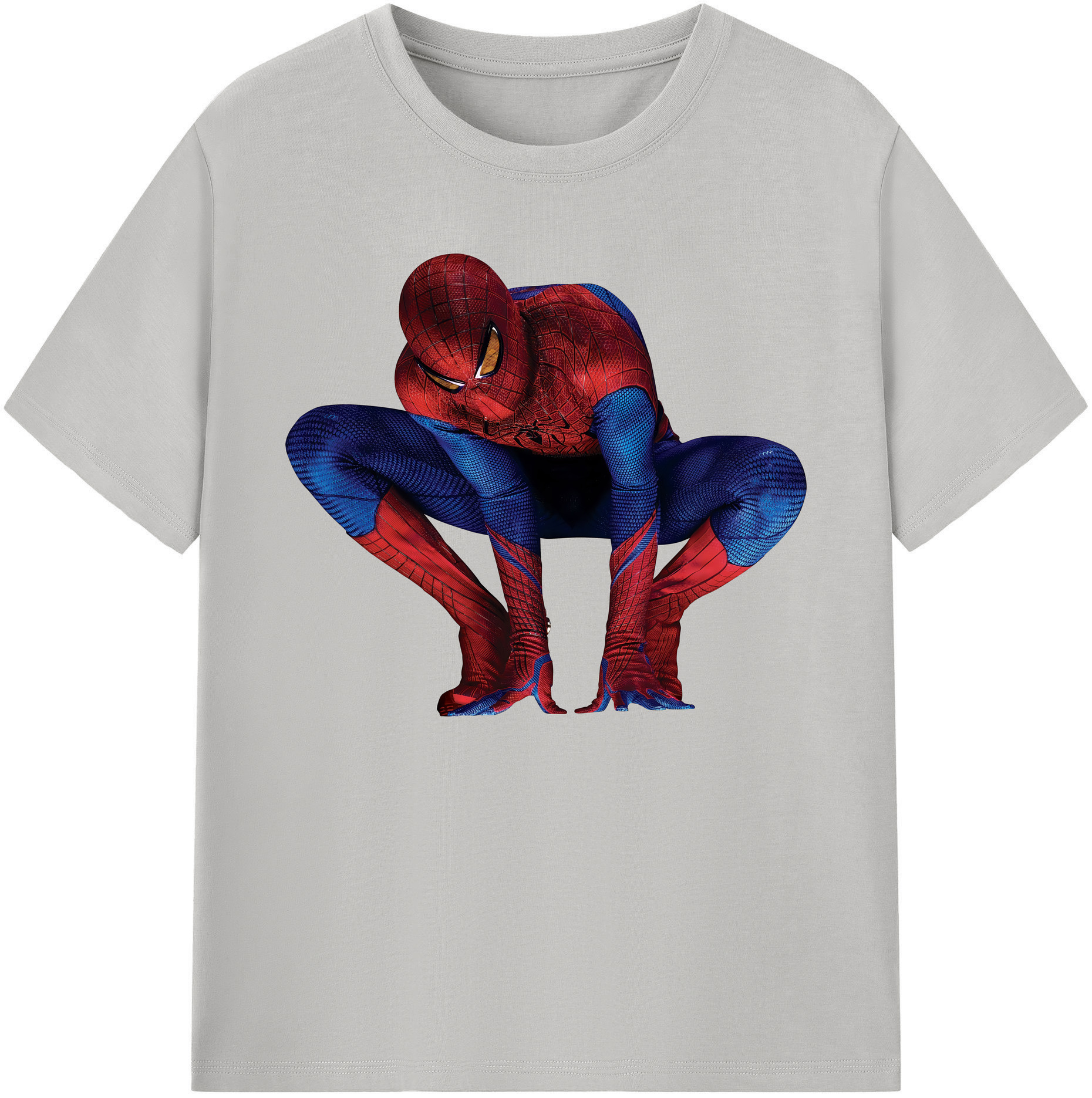 （画像用） Spider Man スパイダーマン 綿100％ メンズ半袖Tシャツ｜肌触りやわらか＆通気性