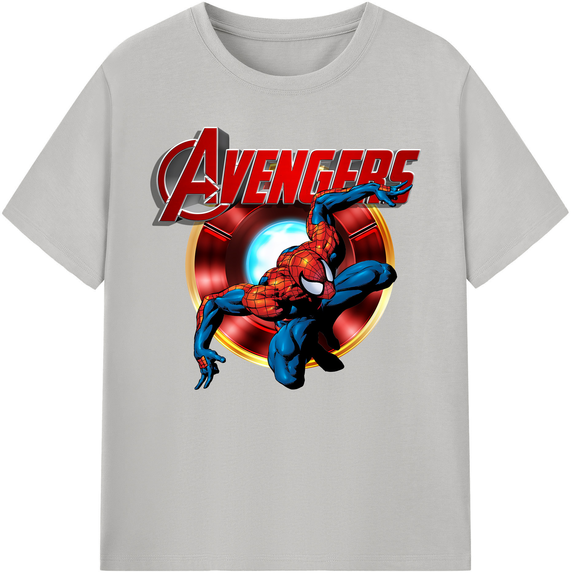 （画像用） Spider Man スパイダーマン 綿100％ メンズ半袖Tシャツ｜肌触りやわらか＆通気性