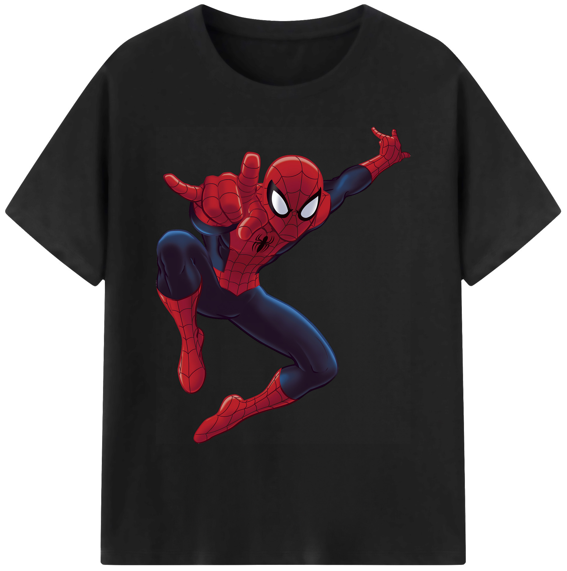 （画像用） Spider Man スパイダーマン 綿100％ メンズ半袖Tシャツ｜肌触りやわらか＆通気性