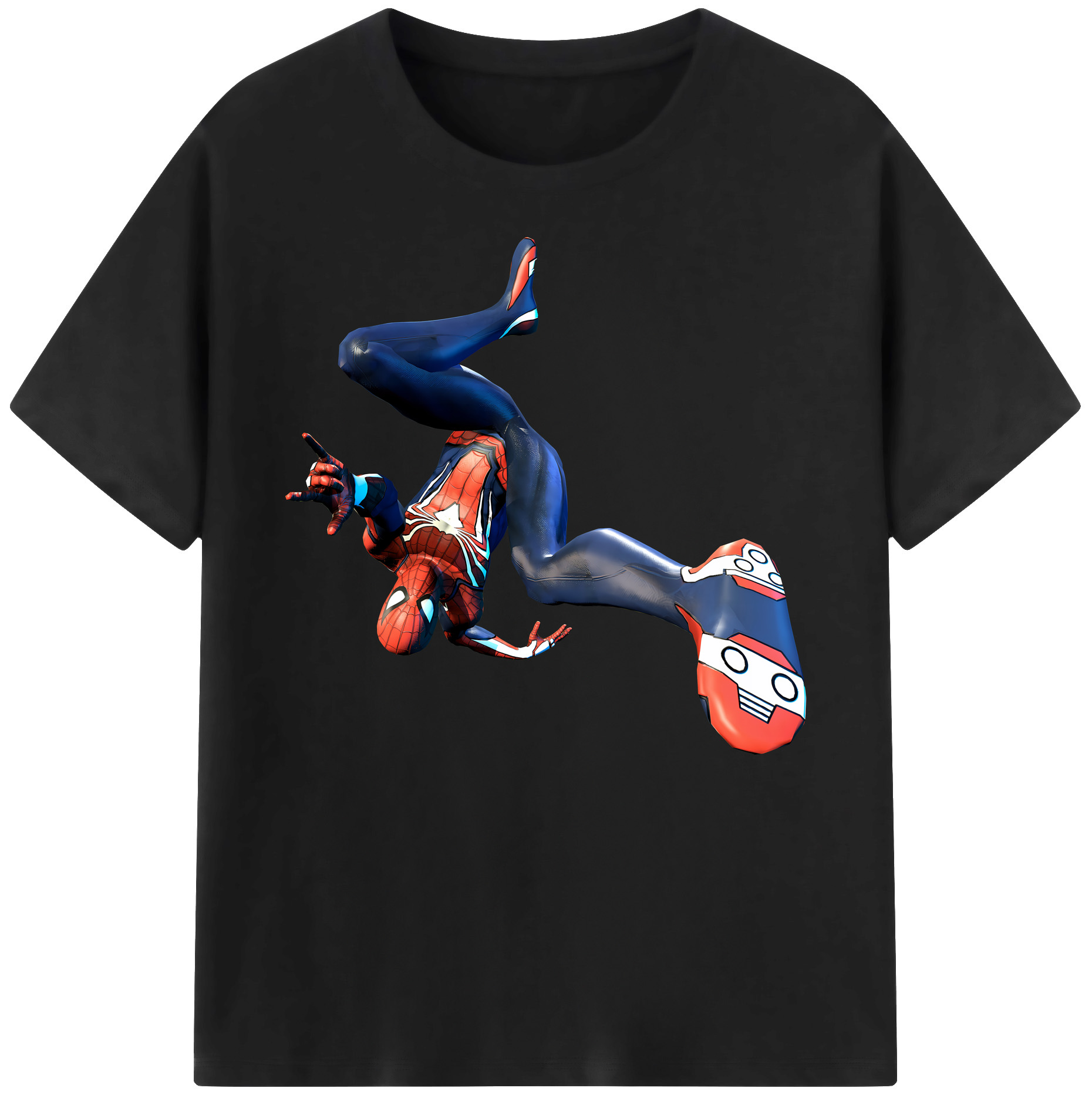 （画像用） Spider Man スパイダーマン 綿100％ メンズ半袖Tシャツ｜肌触りやわらか＆通気性
