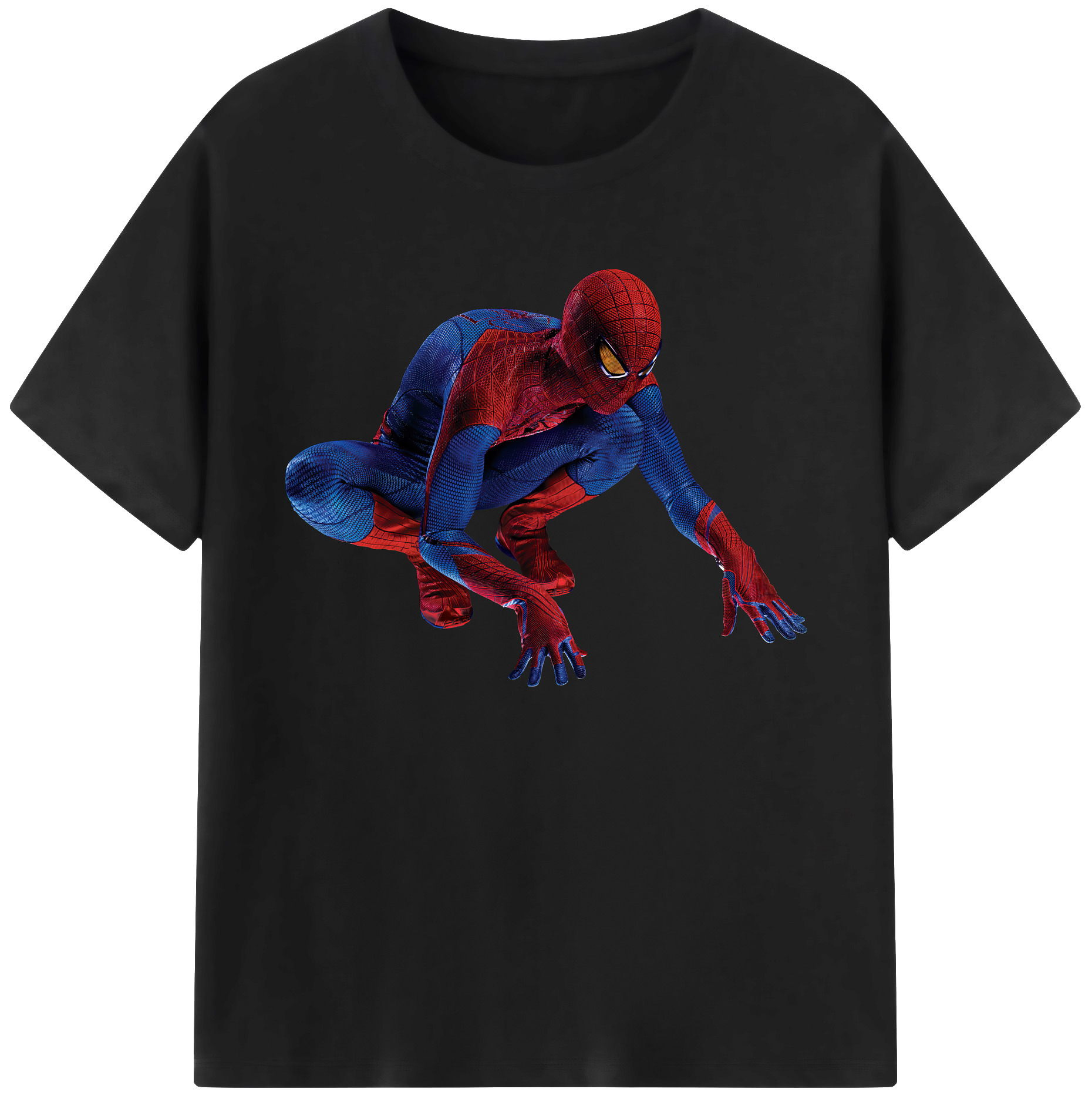 （画像用） Spider Man スパイダーマン 綿100％ メンズ半袖Tシャツ｜肌触りやわらか＆通気性