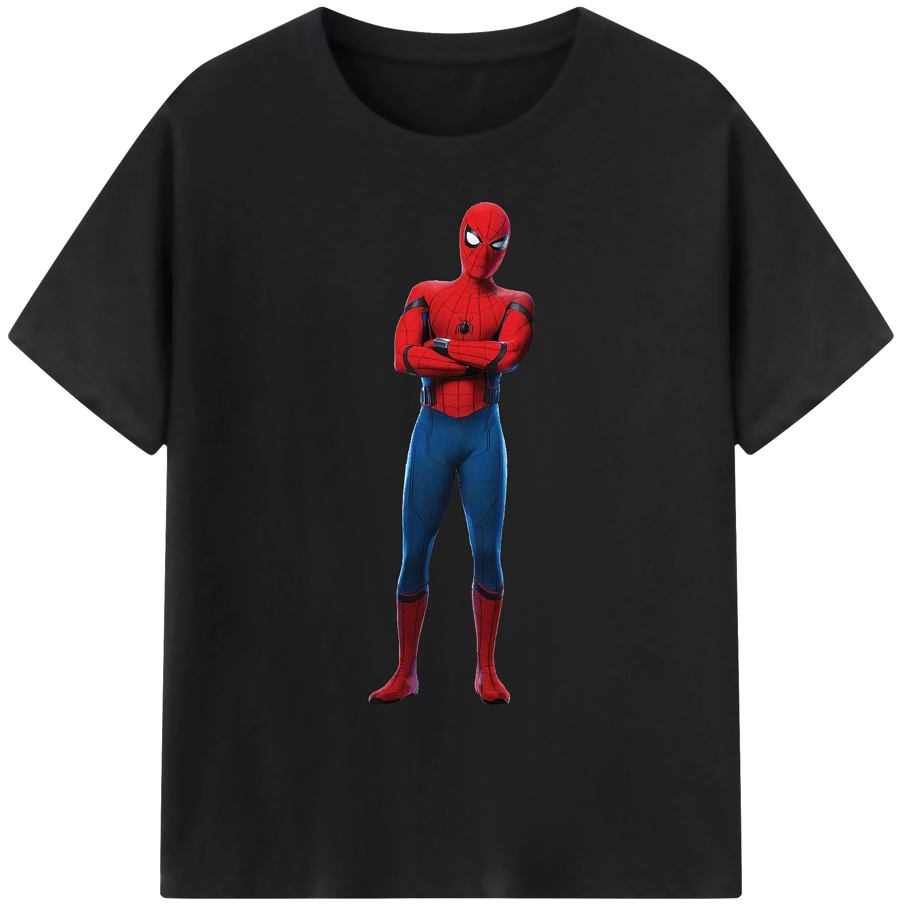 （画像用） Spider Man スパイダーマン 綿100％ メンズ半袖Tシャツ｜肌触りやわらか＆通気性