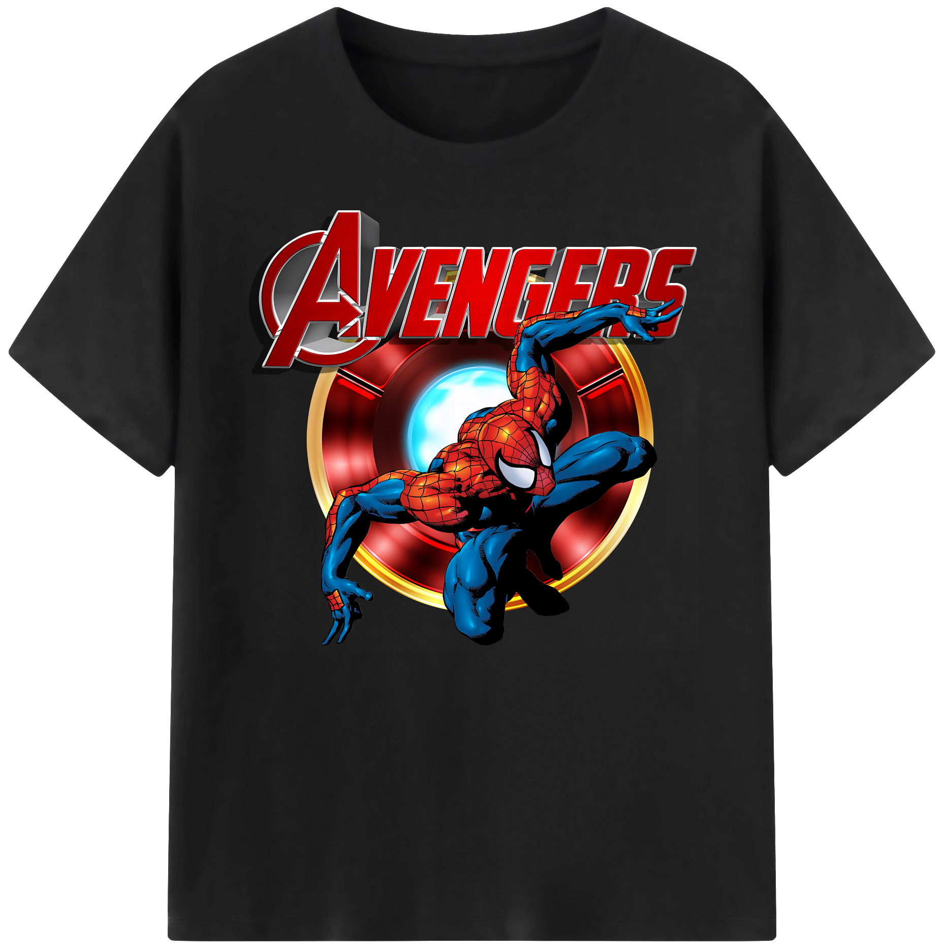 （画像用） Spider Man スパイダーマン 綿100％ メンズ半袖Tシャツ｜肌触りやわらか＆通気性