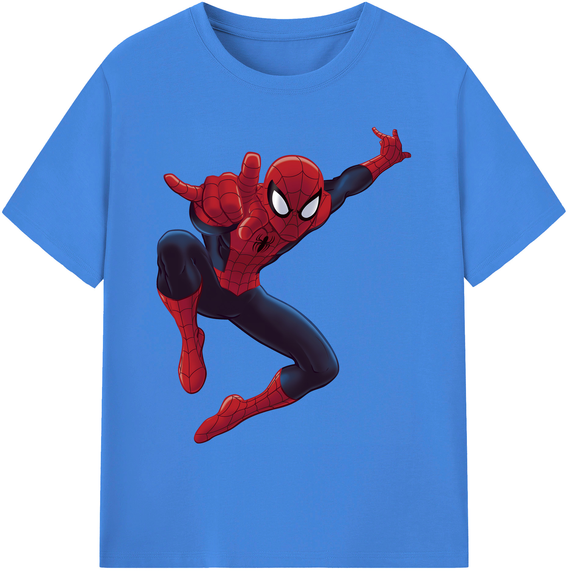 （画像用） Spider Man スパイダーマン 綿100％ メンズ半袖Tシャツ｜肌触りやわらか＆通気性