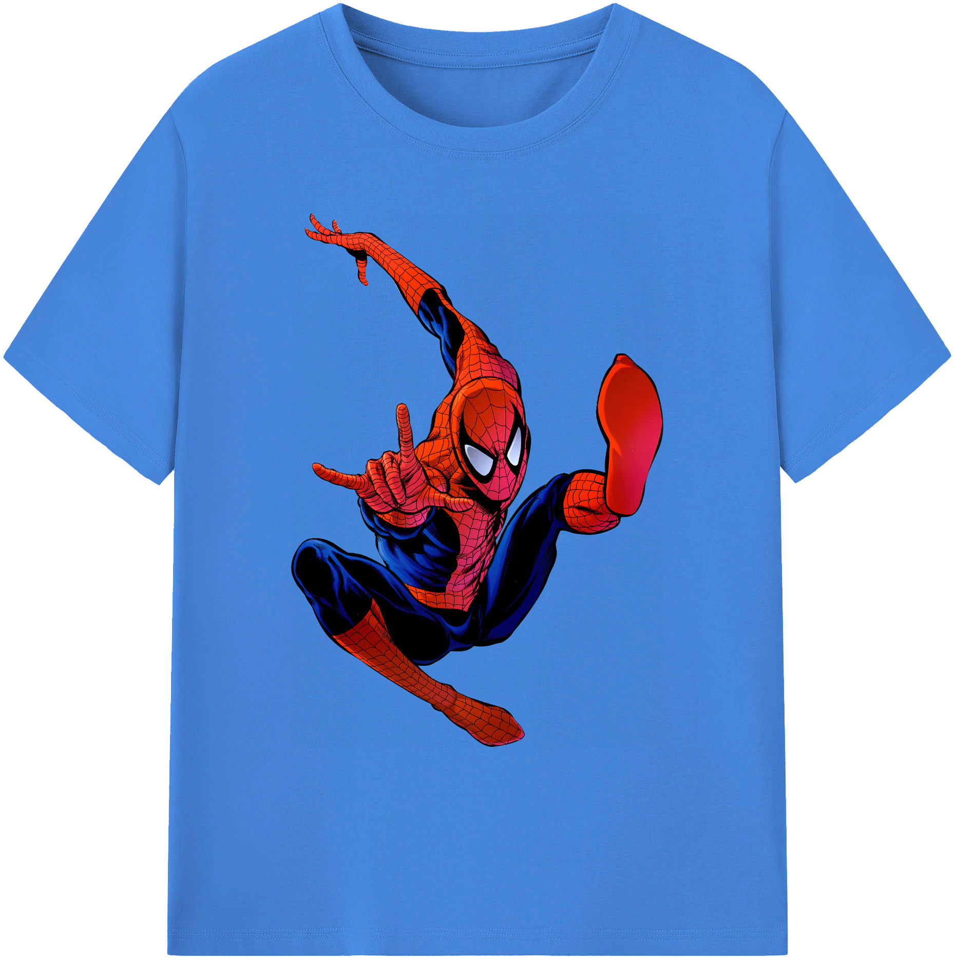 （画像用） Spider Man スパイダーマン 綿100％ メンズ半袖Tシャツ｜肌触りやわらか＆通気性