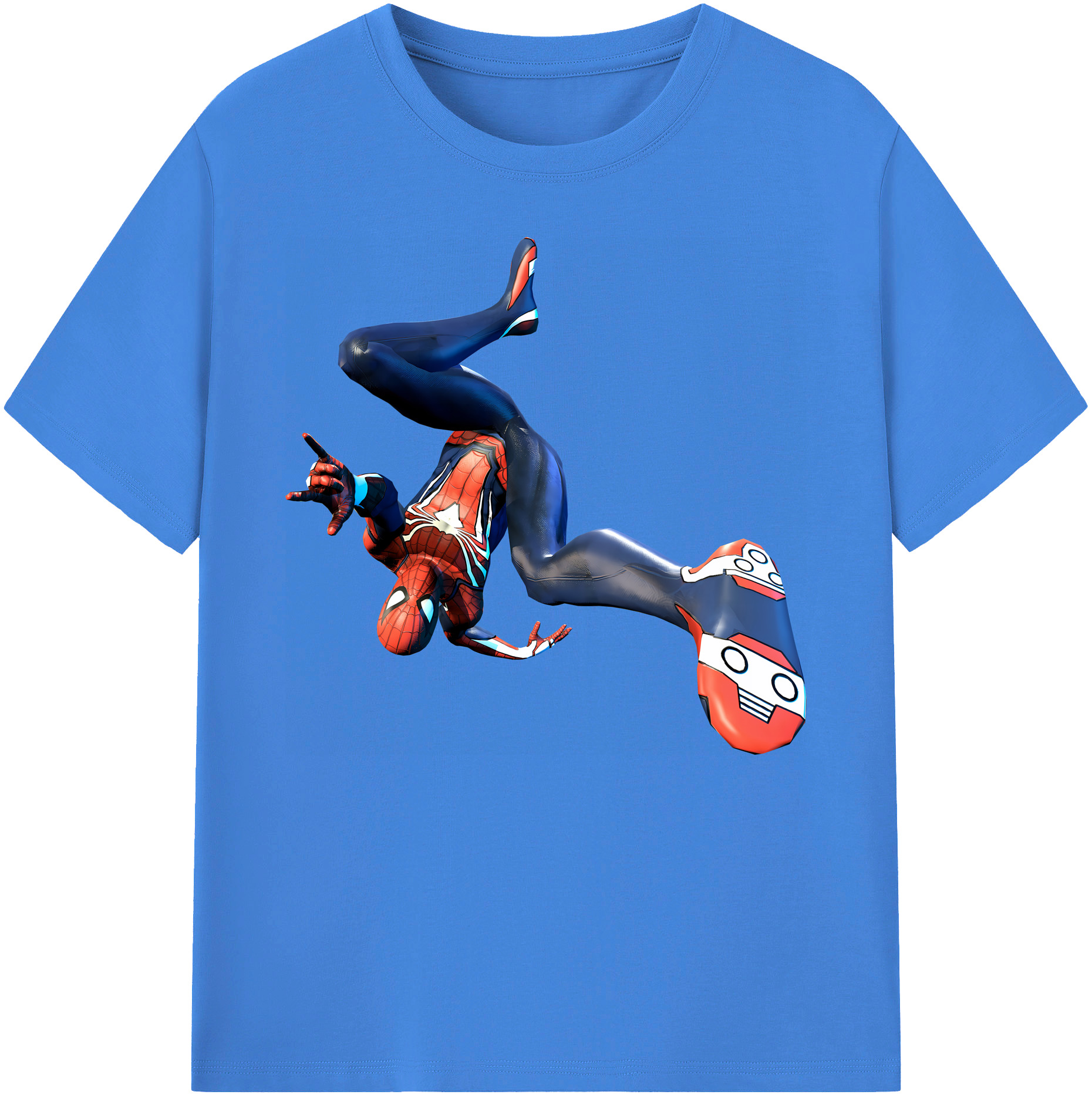 （画像用） Spider Man スパイダーマン 綿100％ メンズ半袖Tシャツ｜肌触りやわらか＆通気性