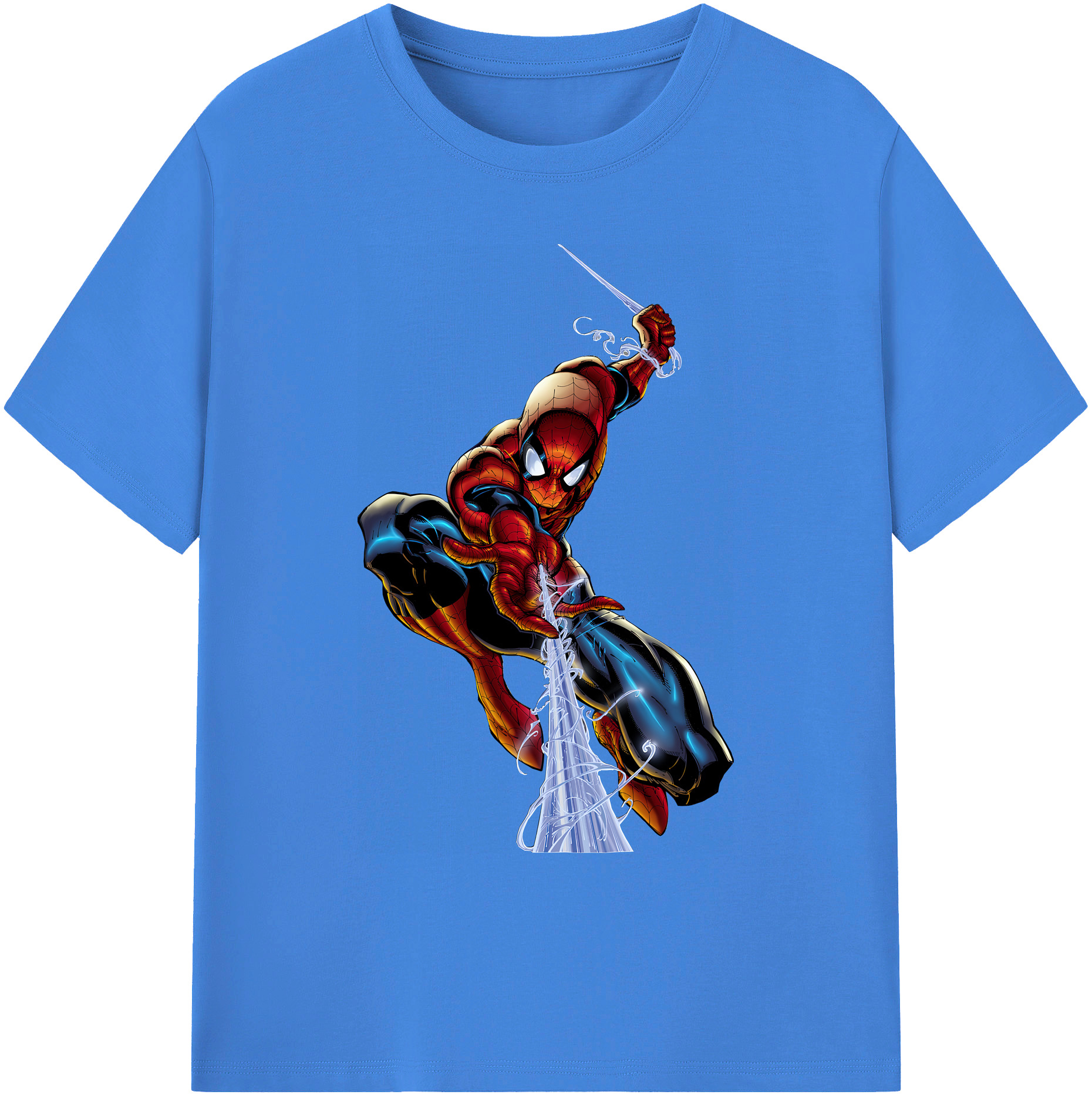 （画像用） Spider Man スパイダーマン 綿100％ メンズ半袖Tシャツ｜肌触りやわらか＆通気性