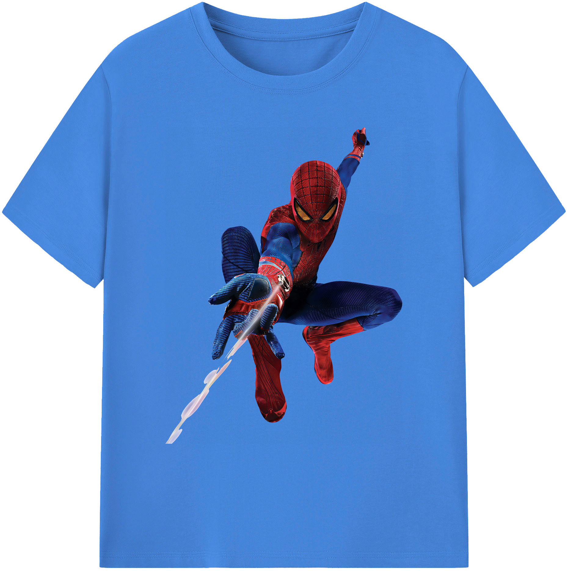 （画像用） Spider Man スパイダーマン 綿100％ メンズ半袖Tシャツ｜肌触りやわらか＆通気性