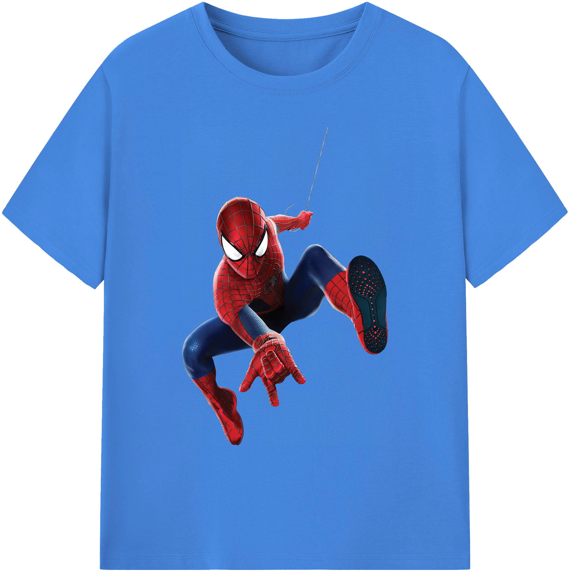 （画像用） Spider Man スパイダーマン 綿100％ メンズ半袖Tシャツ｜肌触りやわらか＆通気性