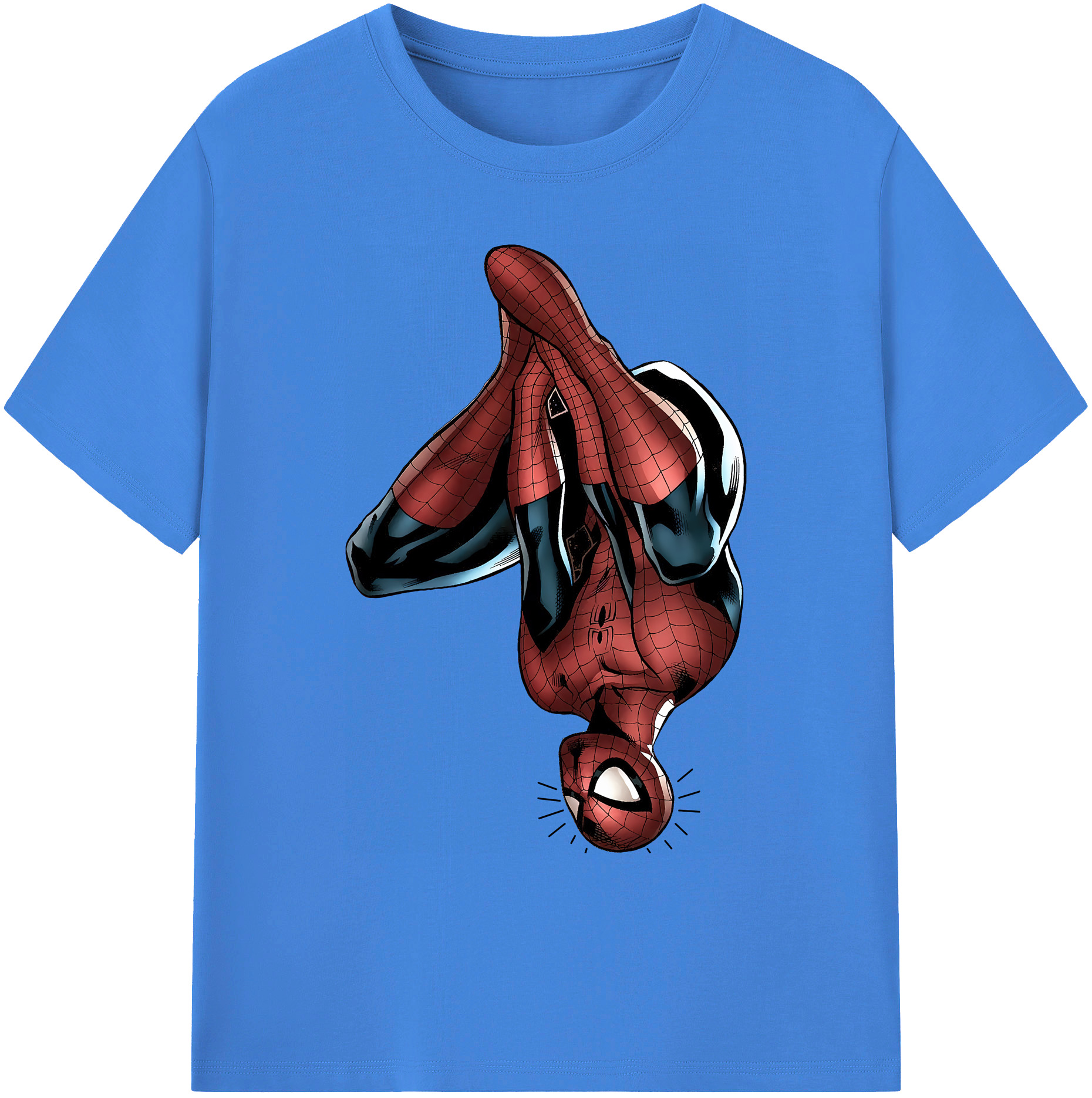 （画像用） Spider Man スパイダーマン 綿100％ メンズ半袖Tシャツ｜肌触りやわらか＆通気性