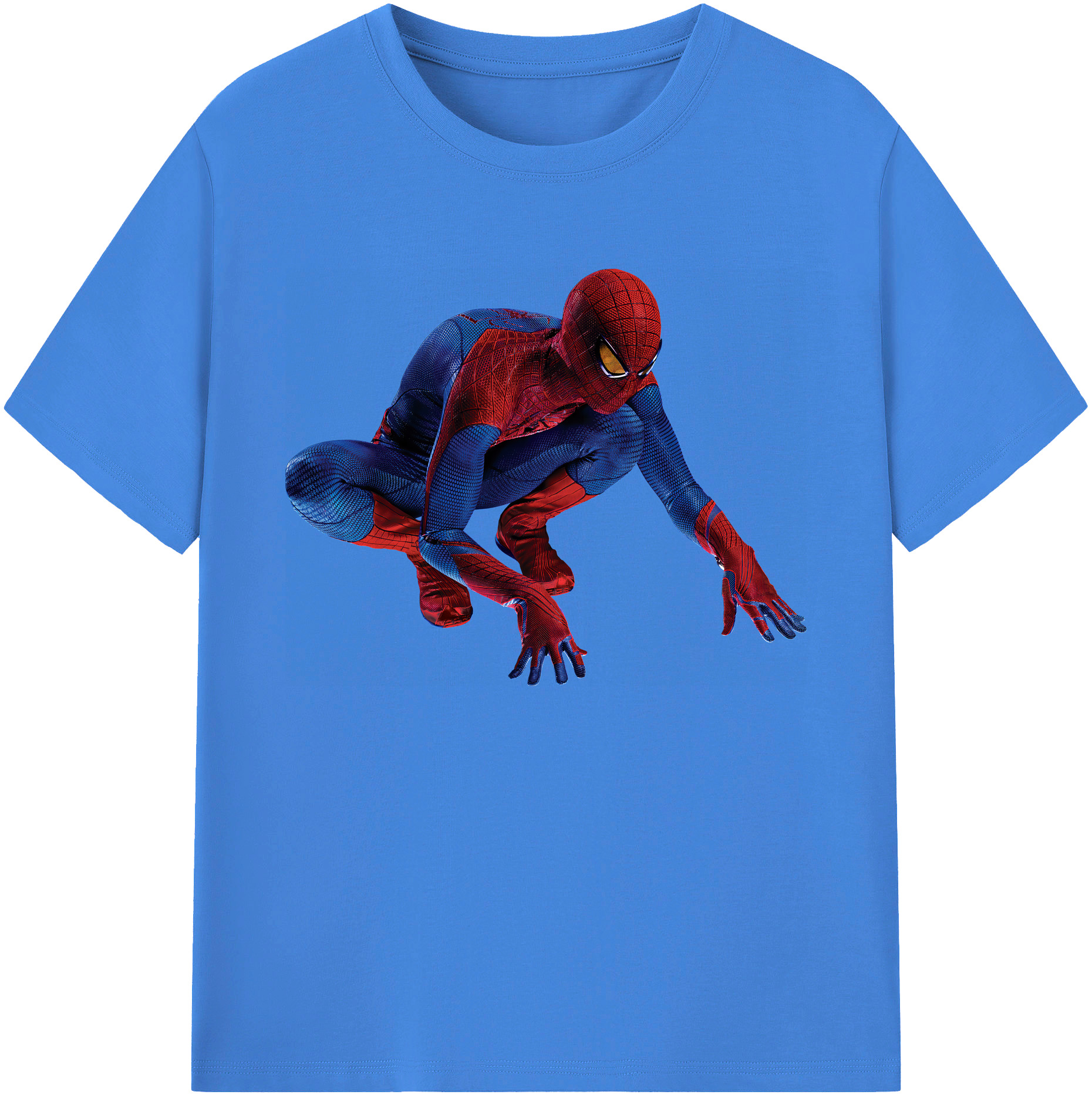 （画像用） Spider Man スパイダーマン 綿100％ メンズ半袖Tシャツ｜肌触りやわらか＆通気性