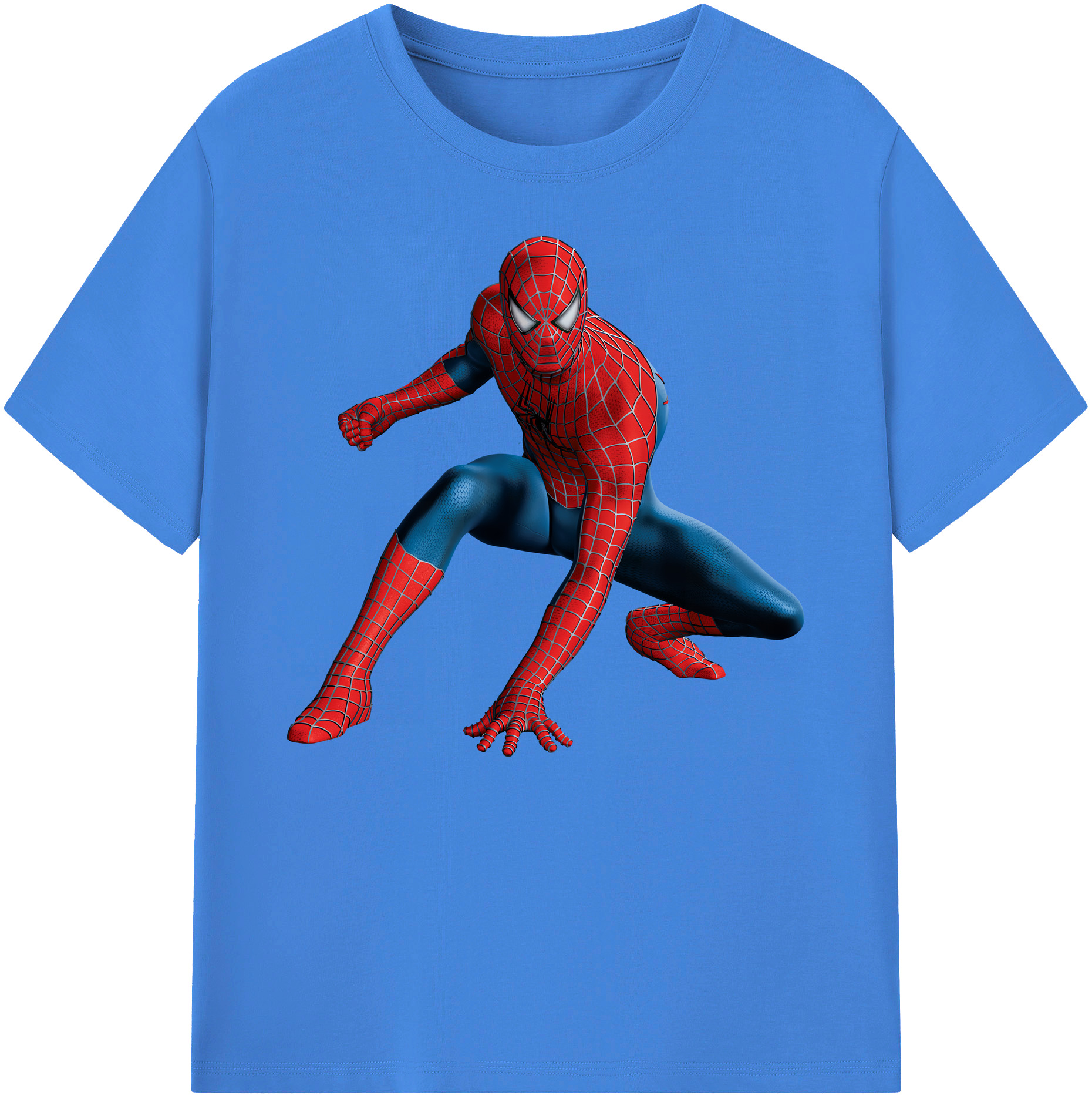 （画像用） Spider Man スパイダーマン 綿100％ メンズ半袖Tシャツ｜肌触りやわらか＆通気性