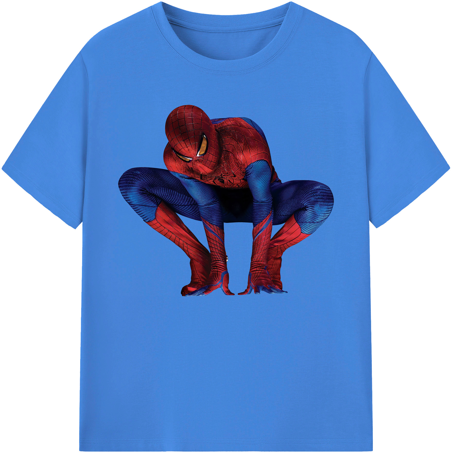 （画像用） Spider Man スパイダーマン 綿100％ メンズ半袖Tシャツ｜肌触りやわらか＆通気性