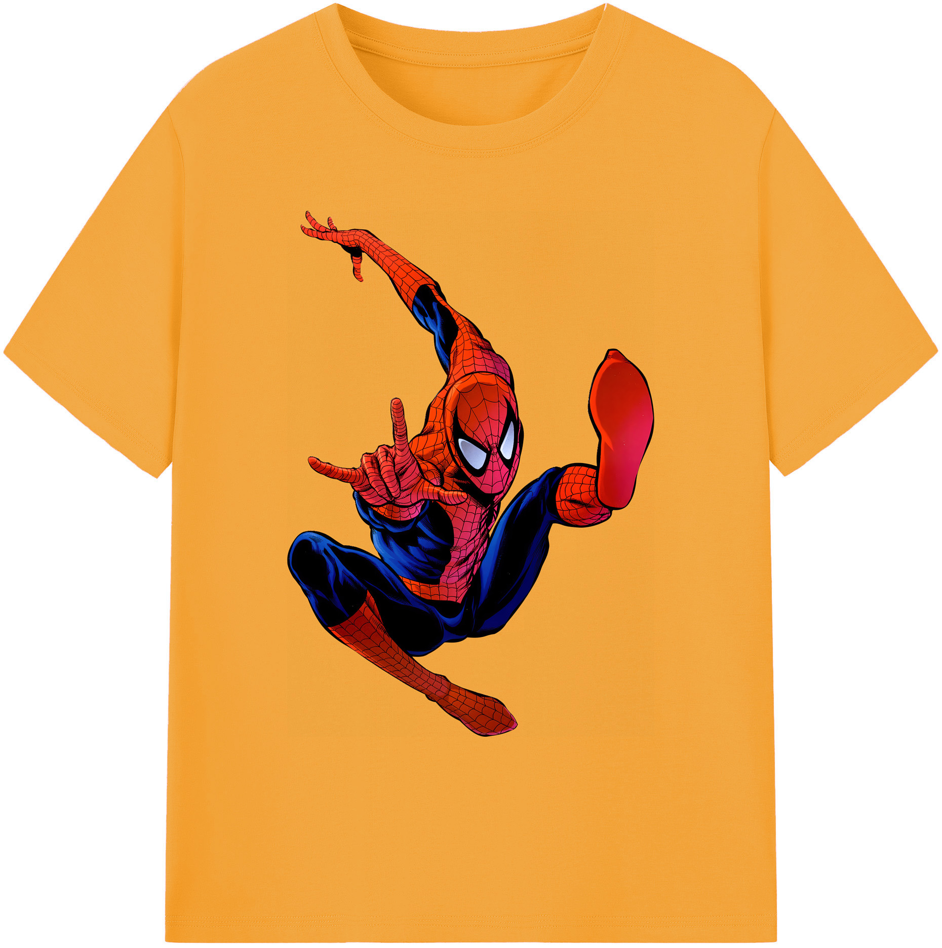 （画像用） Spider Man スパイダーマン 綿100％ メンズ半袖Tシャツ｜肌触りやわらか＆通気性