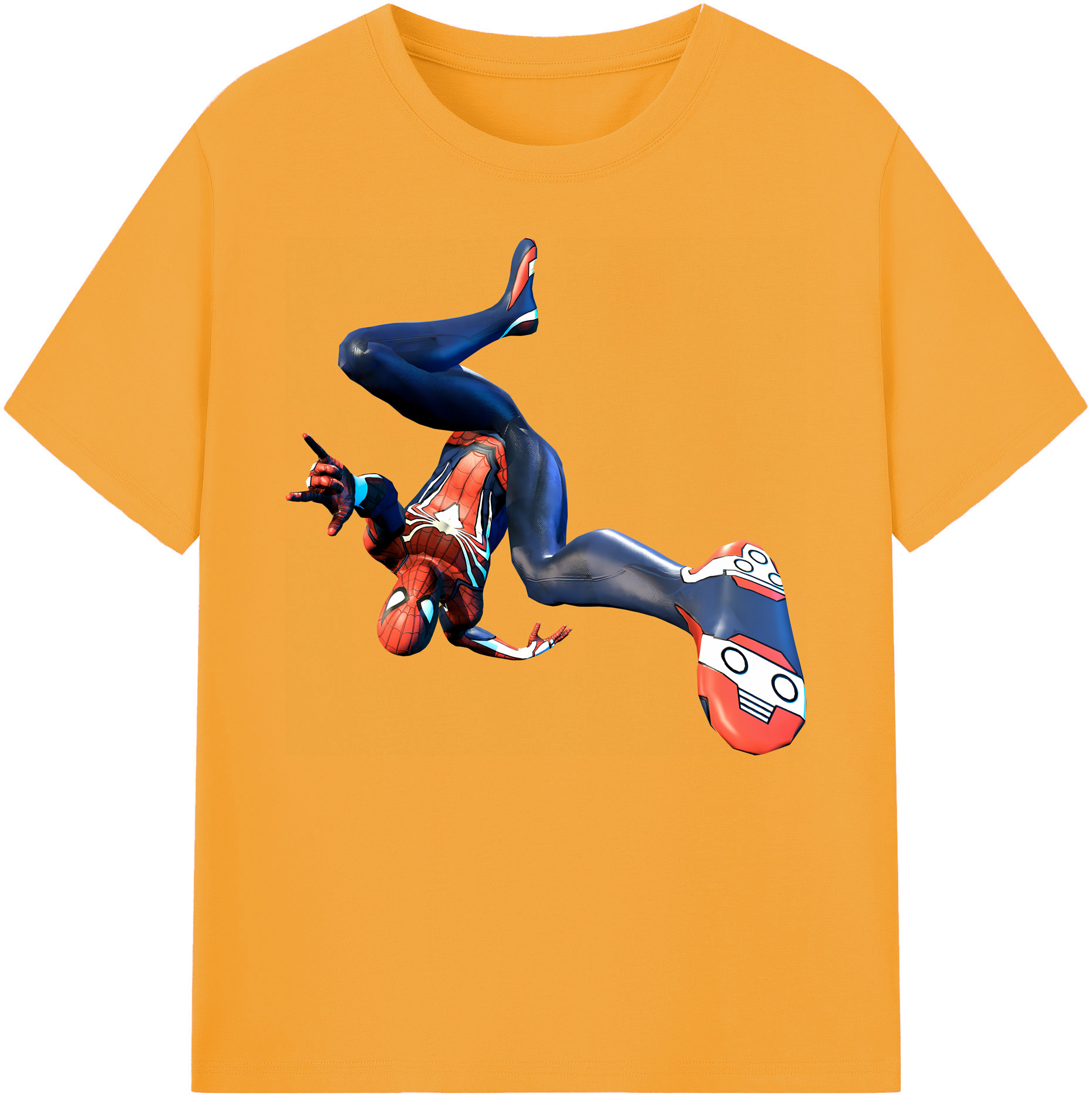 （画像用） Spider Man スパイダーマン 綿100％ メンズ半袖Tシャツ｜肌触りやわらか＆通気性