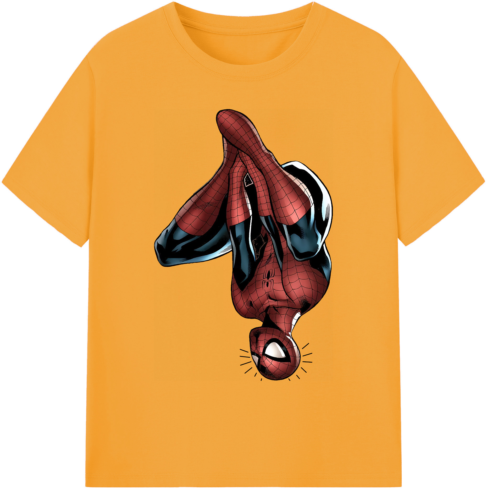 （画像用） Spider Man スパイダーマン 綿100％ メンズ半袖Tシャツ｜肌触りやわらか＆通気性