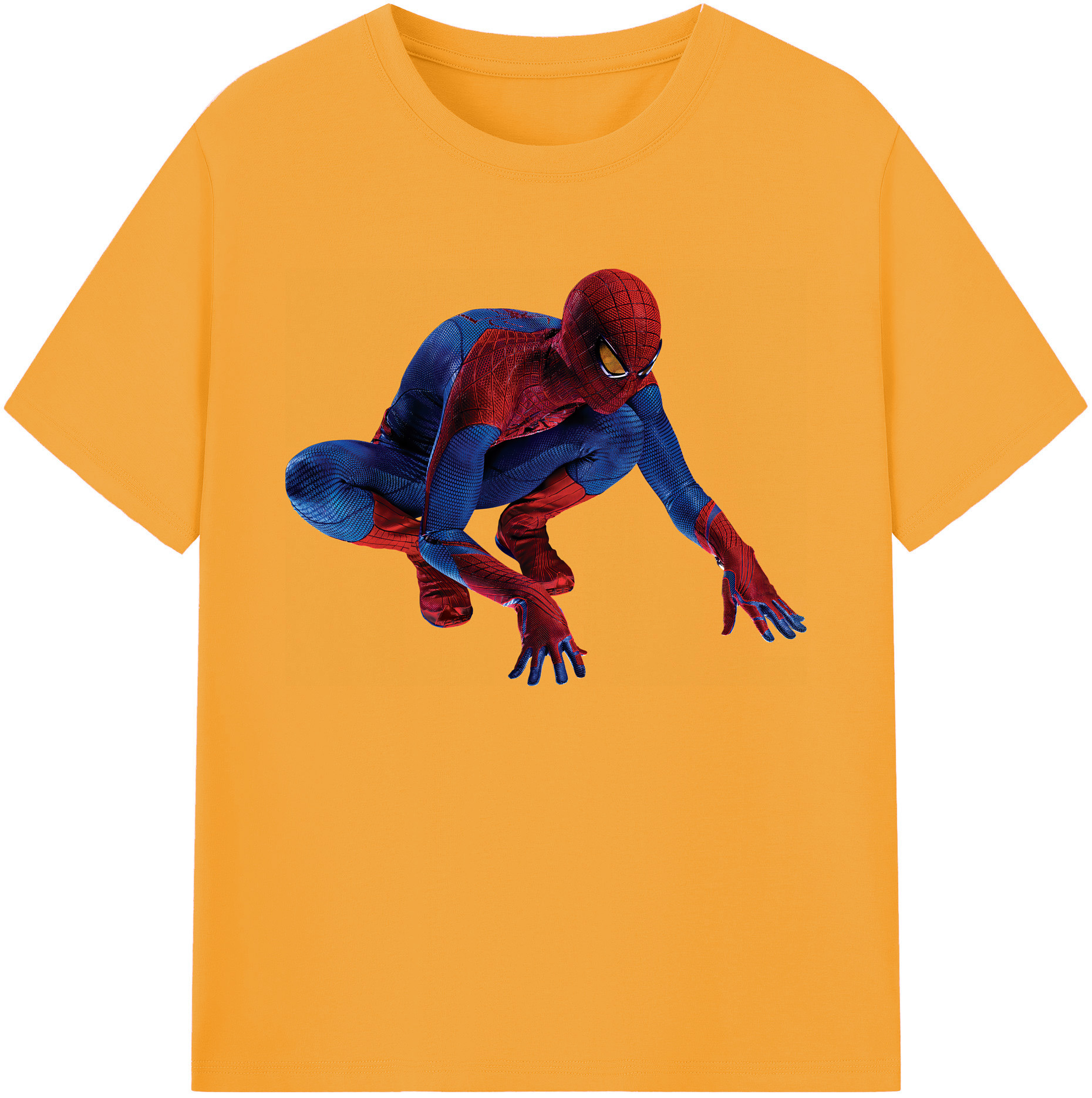（画像用） Spider Man スパイダーマン 綿100％ メンズ半袖Tシャツ｜肌触りやわらか＆通気性