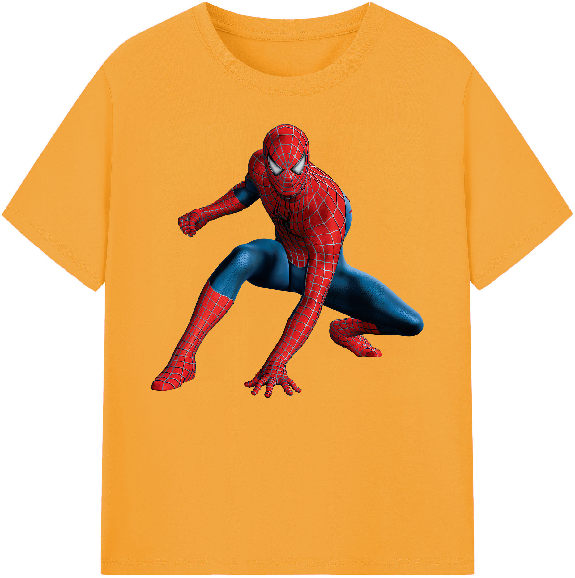 （画像用） Spider Man スパイダーマン 綿100％ メンズ半袖Tシャツ｜肌触りやわらか＆通気性
